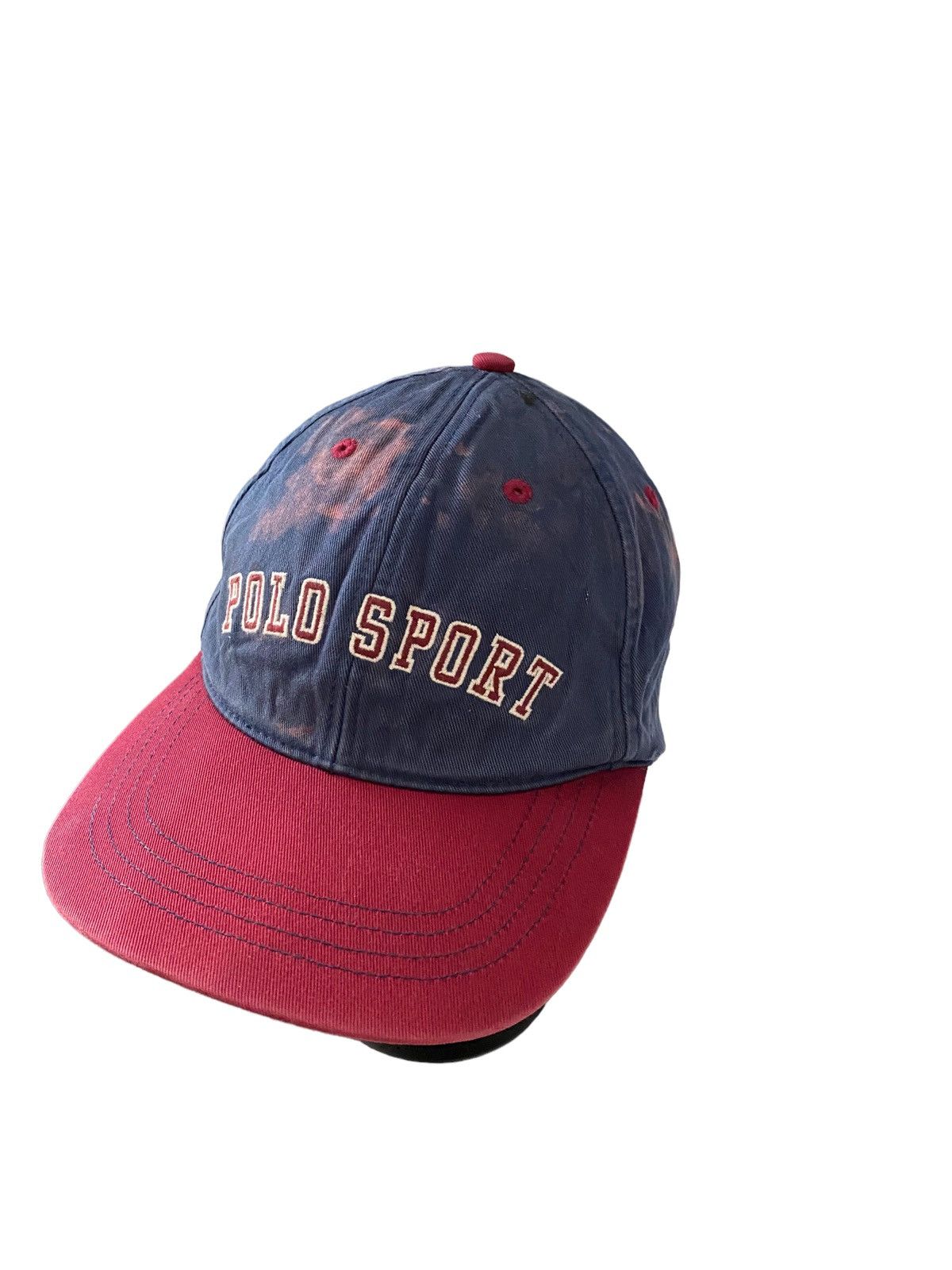 Polo Ralph Lauren Vintage Sunfaded Polo Sport 01 Cap Design Acid wash Size ONE SIZE - 6 Thumbnail
