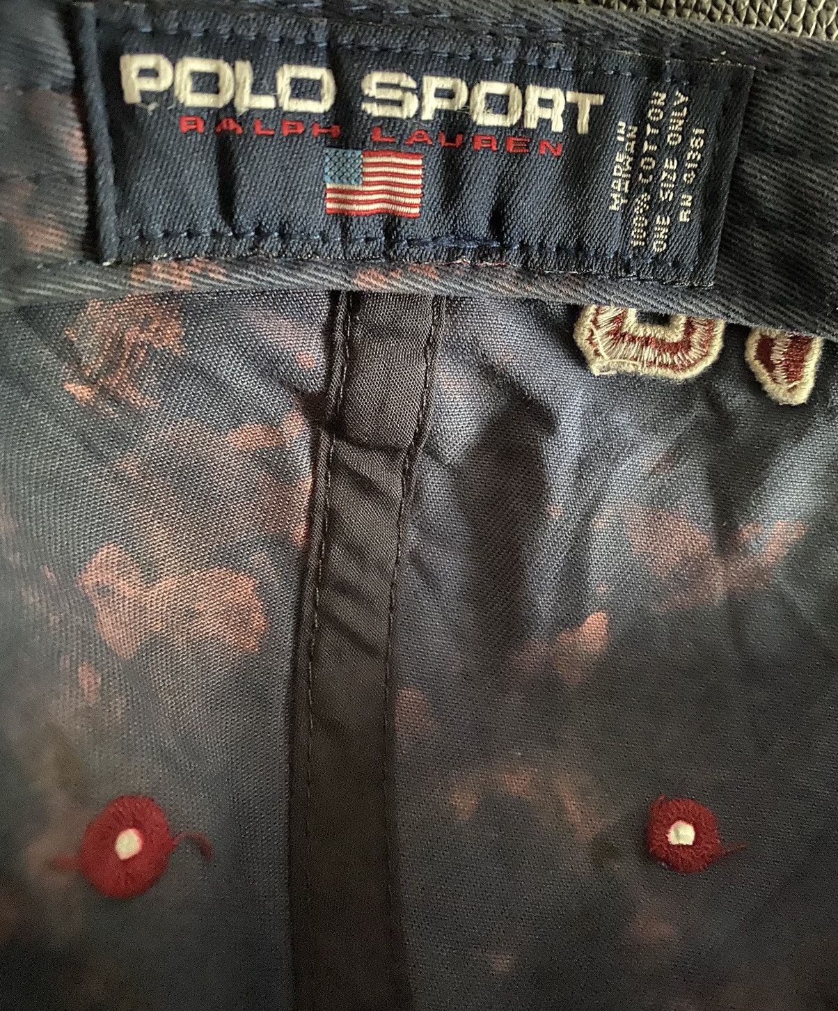 Polo Ralph Lauren Vintage Sunfaded Polo Sport 01 Cap Design Acid wash Size ONE SIZE - 10 Thumbnail