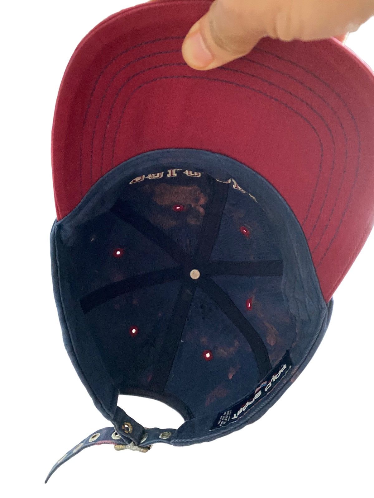 Polo Ralph Lauren Vintage Sunfaded Polo Sport 01 Cap Design Acid wash Size ONE SIZE - 2 Thumbnail