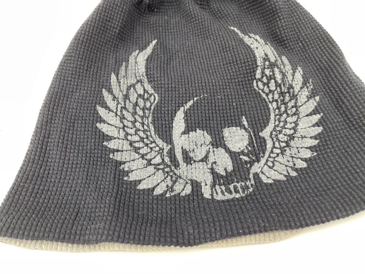 Japanese Brand reversible skull beanie hat snow cap Size ONE SIZE - 3 Thumbnail