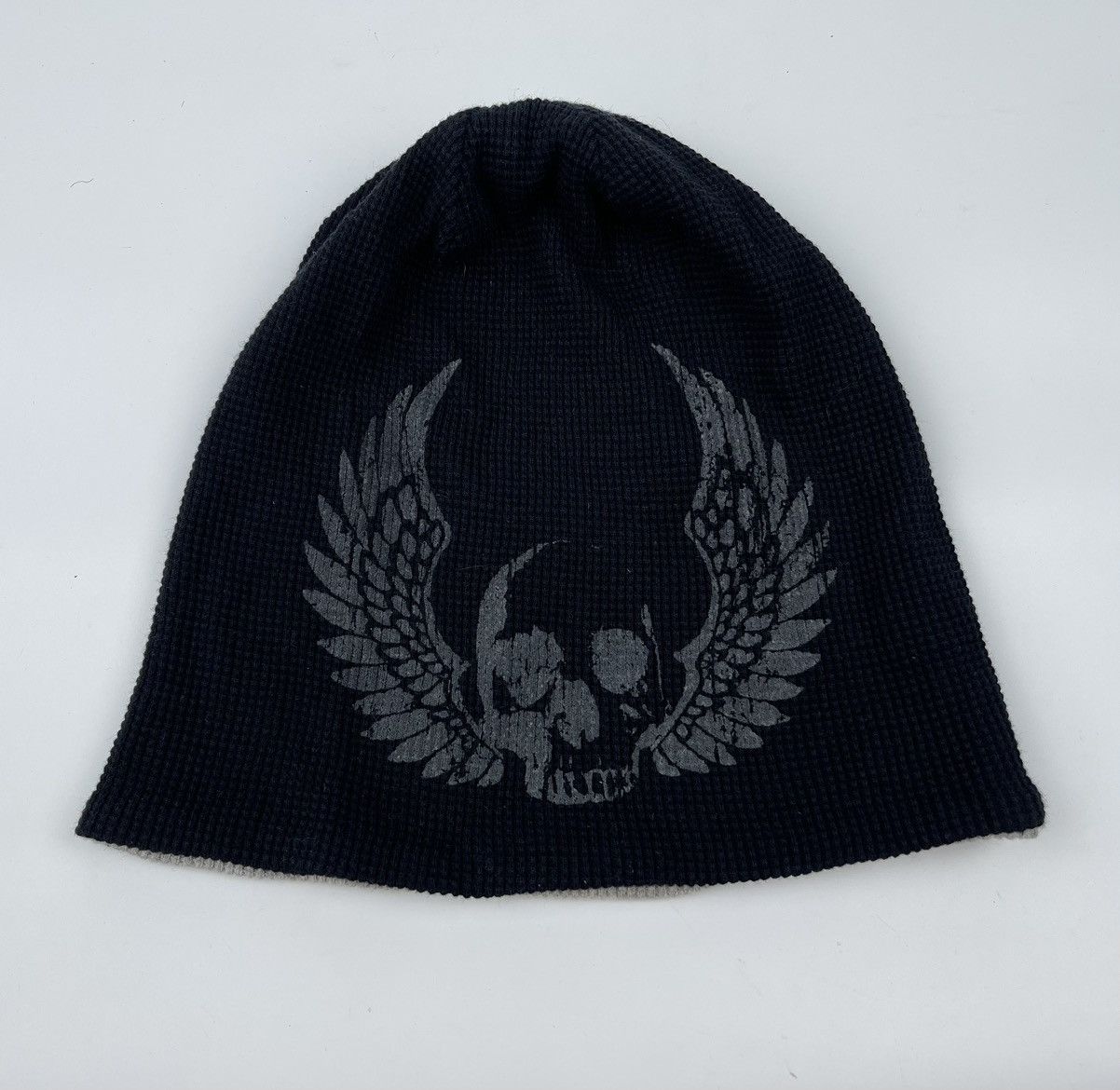 Japanese Brand reversible skull beanie hat snow cap Size ONE SIZE - 2 Thumbnail