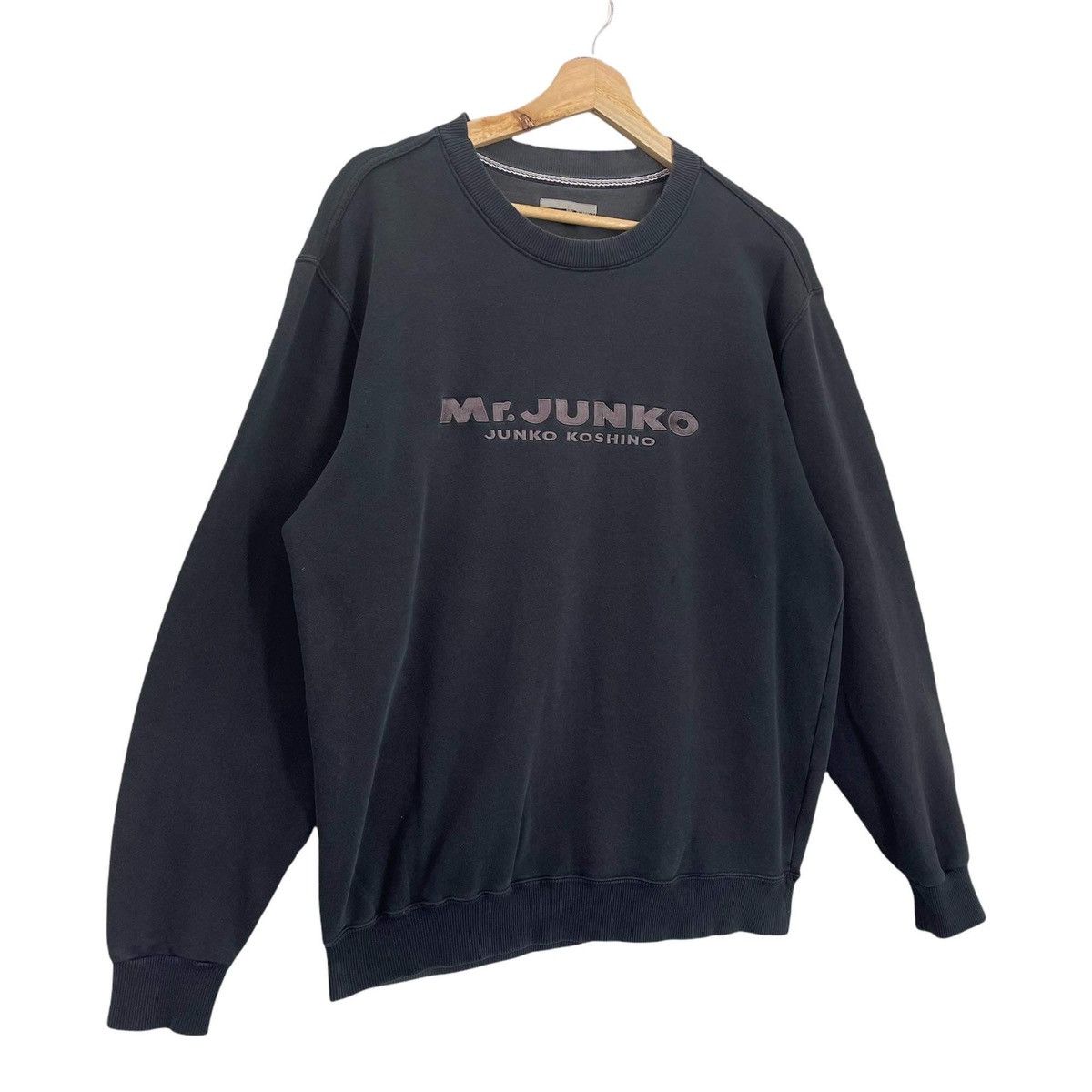 Michiko Koshino London Vintage 90’s Mr.Junko Big Logo Crewneck Sweatshirt Size L Size US L / EU 52-54 / 3 - 2 Thumbnail