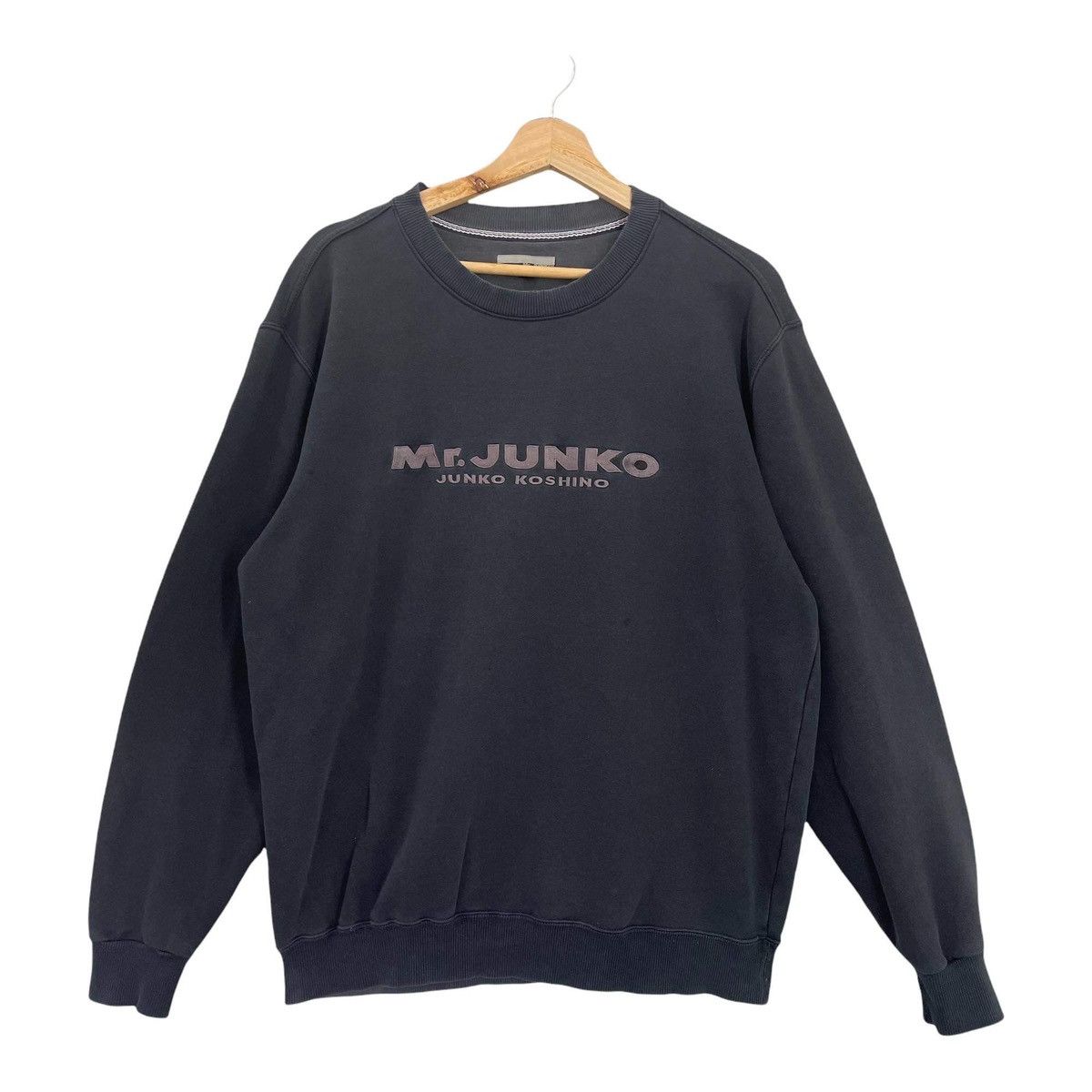 Michiko Koshino London Vintage 90’s Mr.Junko Big Logo Crewneck Sweatshirt Size L Size US L / EU 52-54 / 3 - 1 Thumbnail