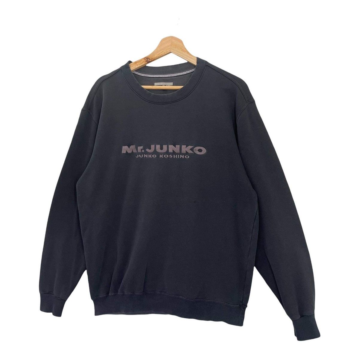 Michiko Koshino London Vintage 90’s Mr.Junko Big Logo Crewneck Sweatshirt Size L Size US L / EU 52-54 / 3 - 3 Thumbnail