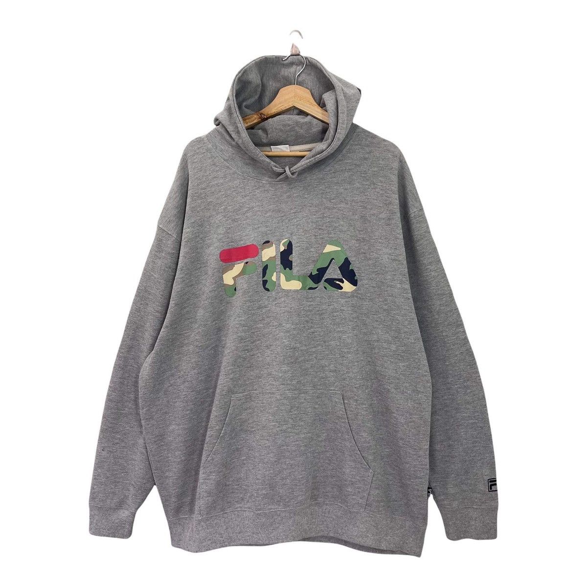 Fila Fila Camo Logo Big Logo Pullover Hoodies Size XL Size US XL / EU 56 / 4 - 3 Thumbnail