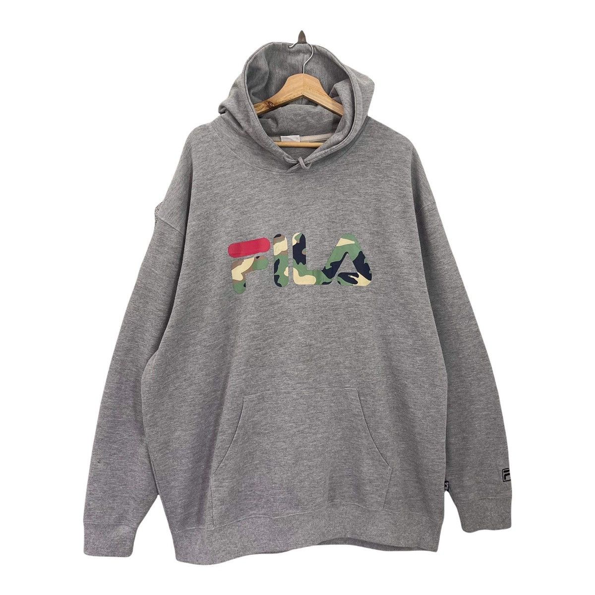 Fila Fila Camo Logo Big Logo Pullover Hoodies Size XL Size US XL / EU 56 / 4 - 1 Thumbnail