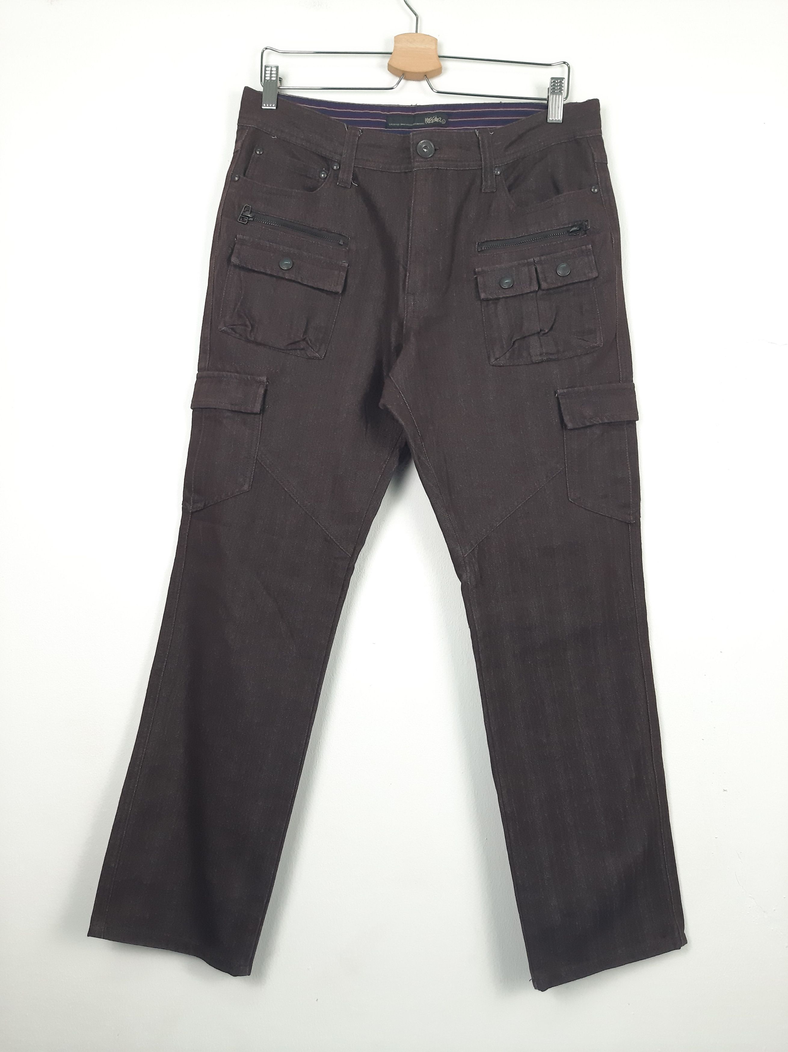 image of Mossimo x Vintage Massimo Utility Cargo Multipockets Tactical Bondage Pant in Dark Maroon (Size 32)