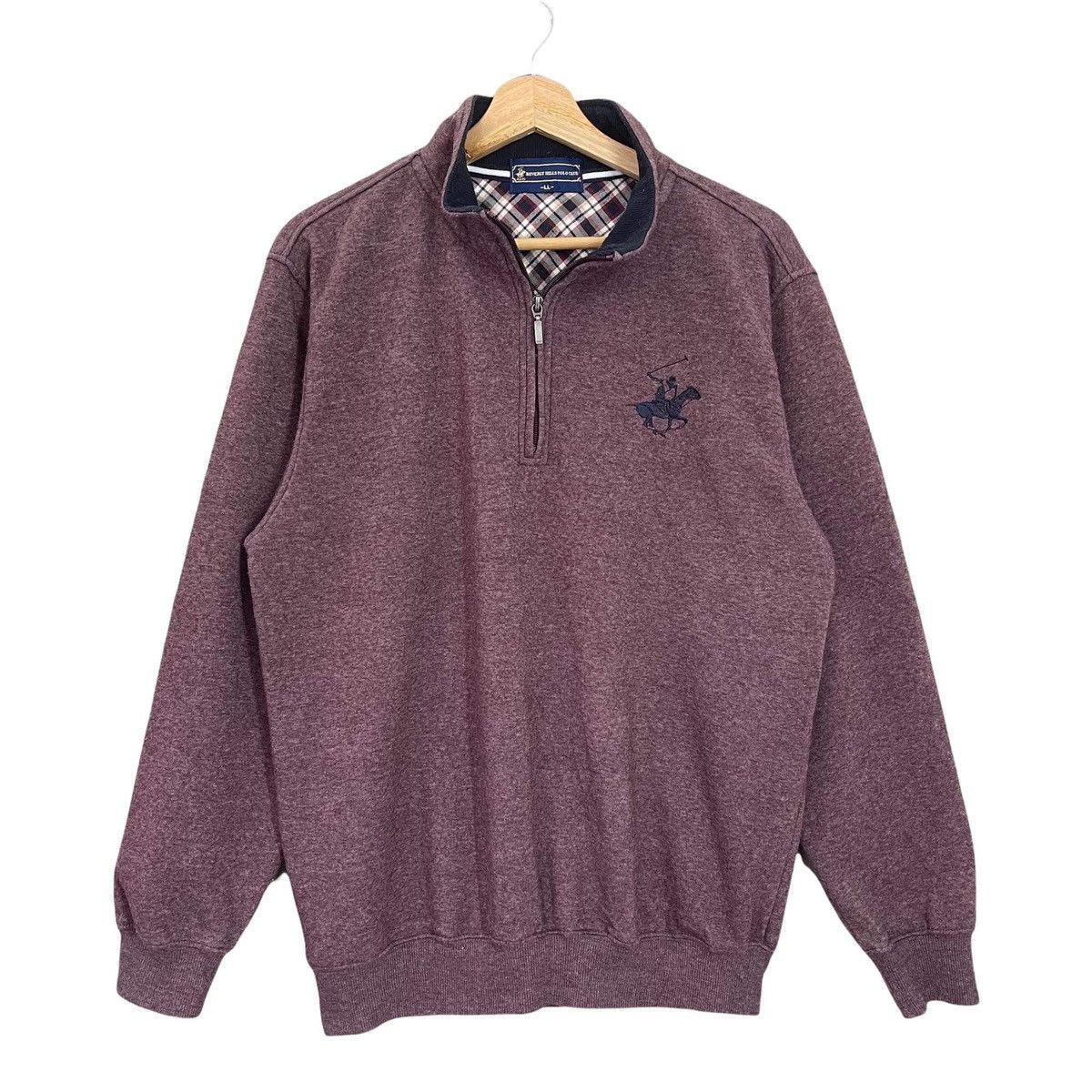 Beverly Hills Polo Club Vintage 90’s Beverly Hills Polo Club Halfzip Sweatshirt Size US M / EU 48-50 / 2 - 1 Thumbnail