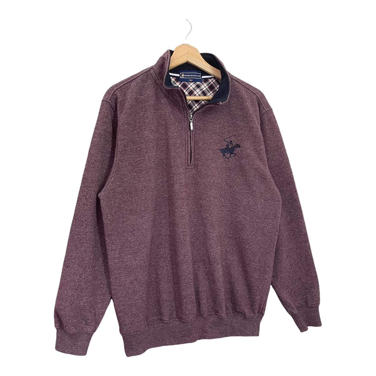 Beverly Hills Polo Club Vintage 90’s Beverly Hills Polo Club Halfzip Sweatshirt Size US M / EU 48-50 / 2 - 2 Thumbnail