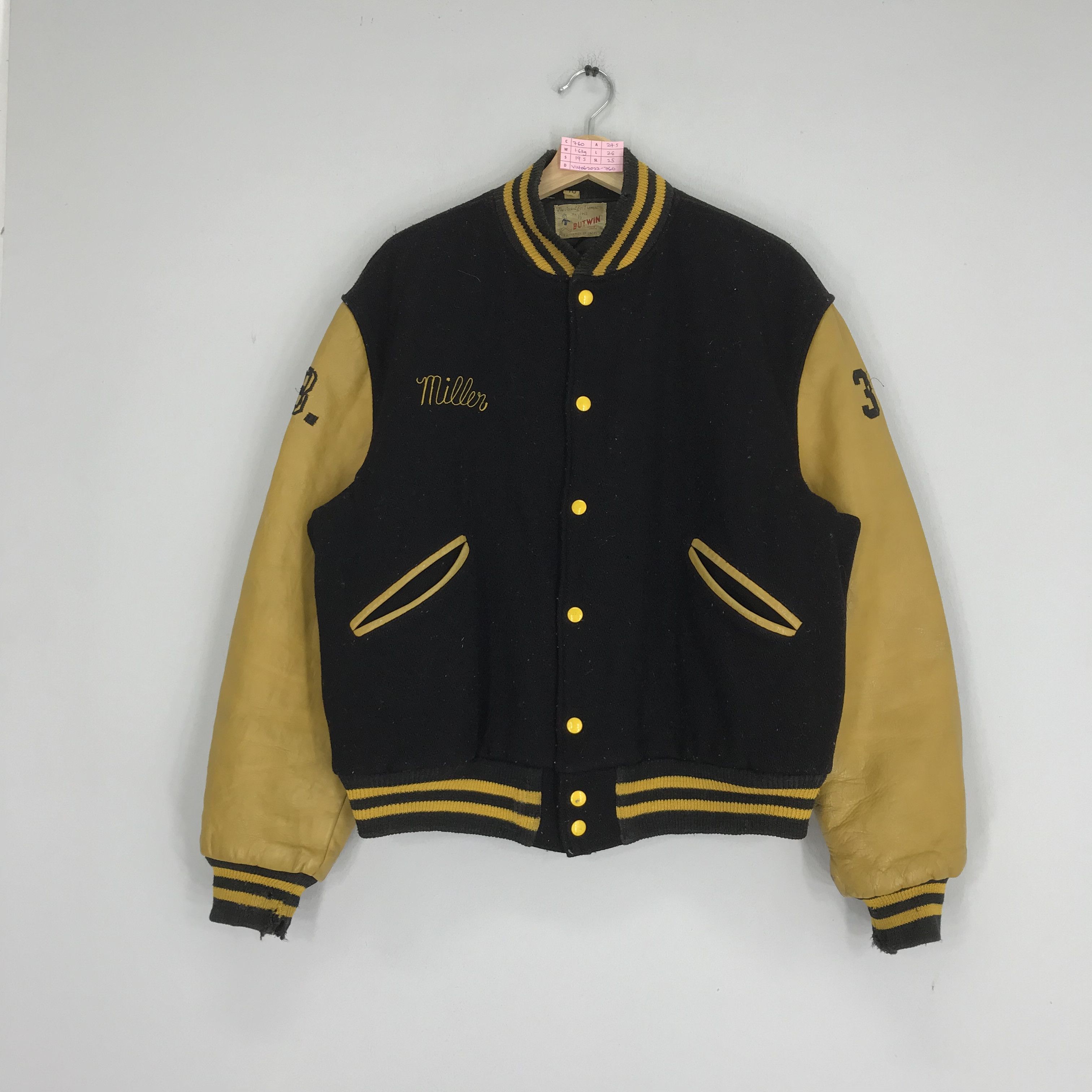 Other Vintage 80s Butwin Moorestown for Champion Varsity Jacket Size US L / EU 52-54 / 3 - 2 Thumbnail