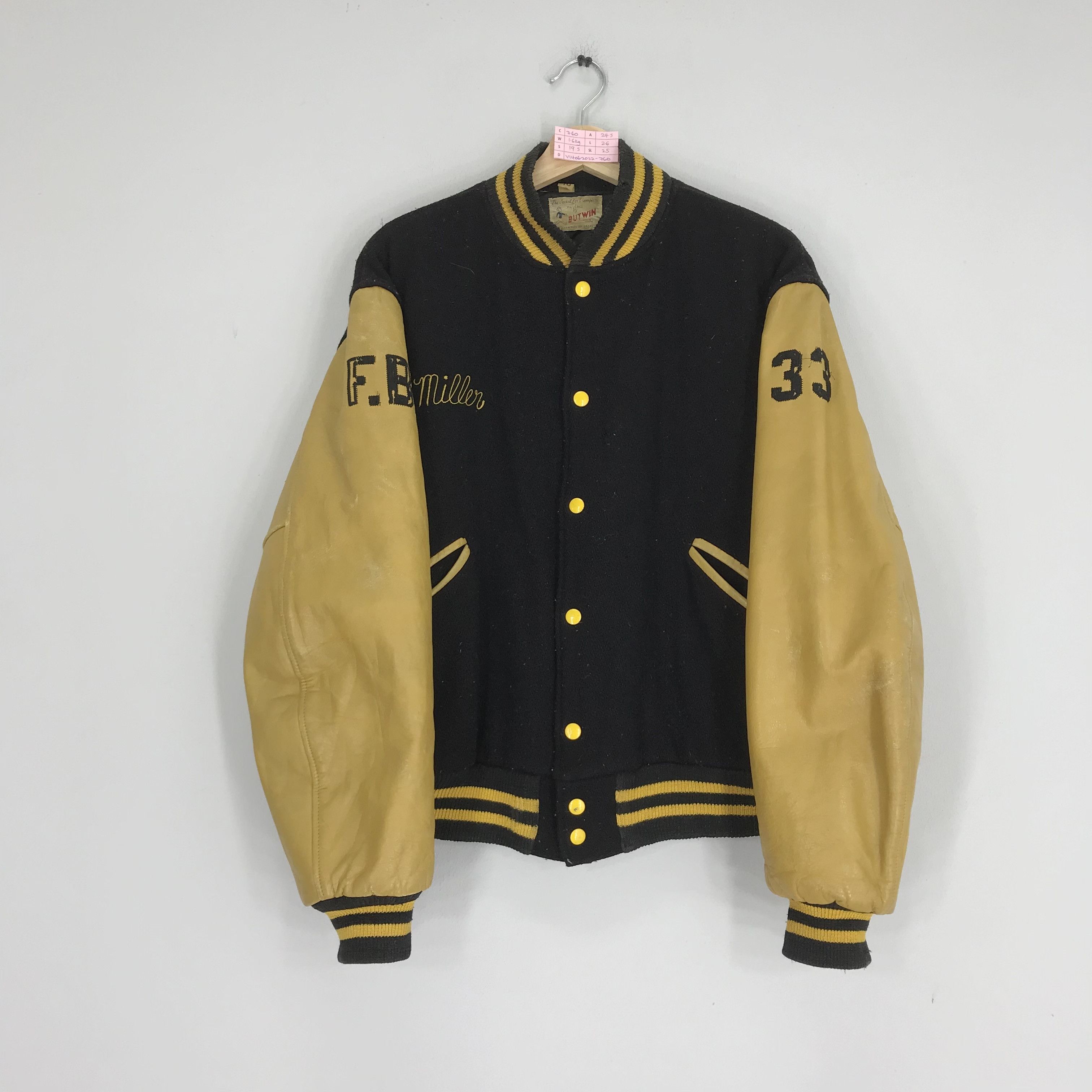 Other Vintage 80s Butwin Moorestown for Champion Varsity Jacket Size US L / EU 52-54 / 3 - 3 Thumbnail
