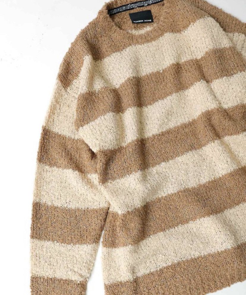 Number (N)ine Number nine Alpaca Border Knit Big Pullover size 3 Size US L / EU 52-54 / 3 - 3 Thumbnail