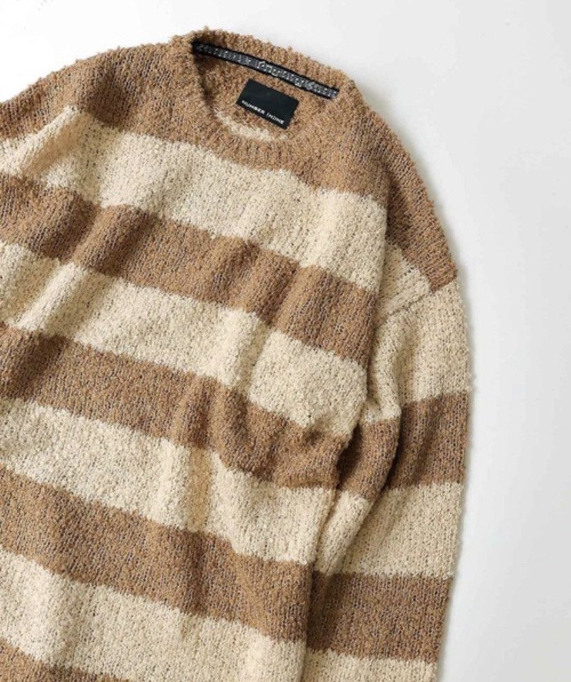 Number (N)ine Number nine Alpaca Border Knit Big Pullover size 3 Size US L / EU 52-54 / 3 - 2 Thumbnail