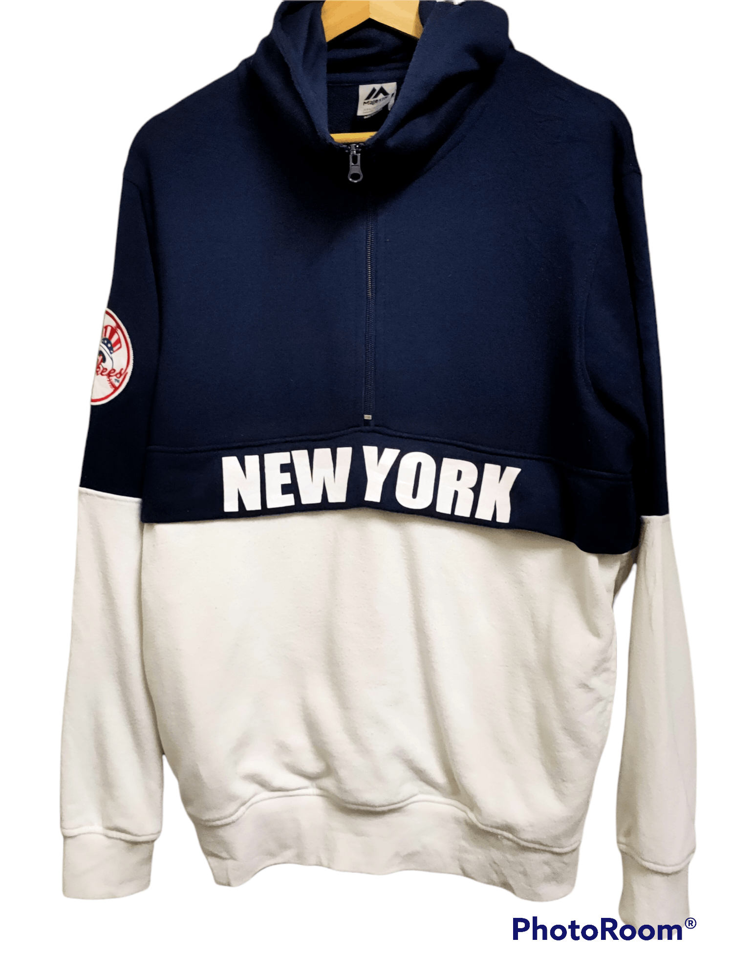 Majestic Rare 🔥 majestic New York Yankees hooded patch logo Size US M / EU 48-50 / 2 - 2 Thumbnail
