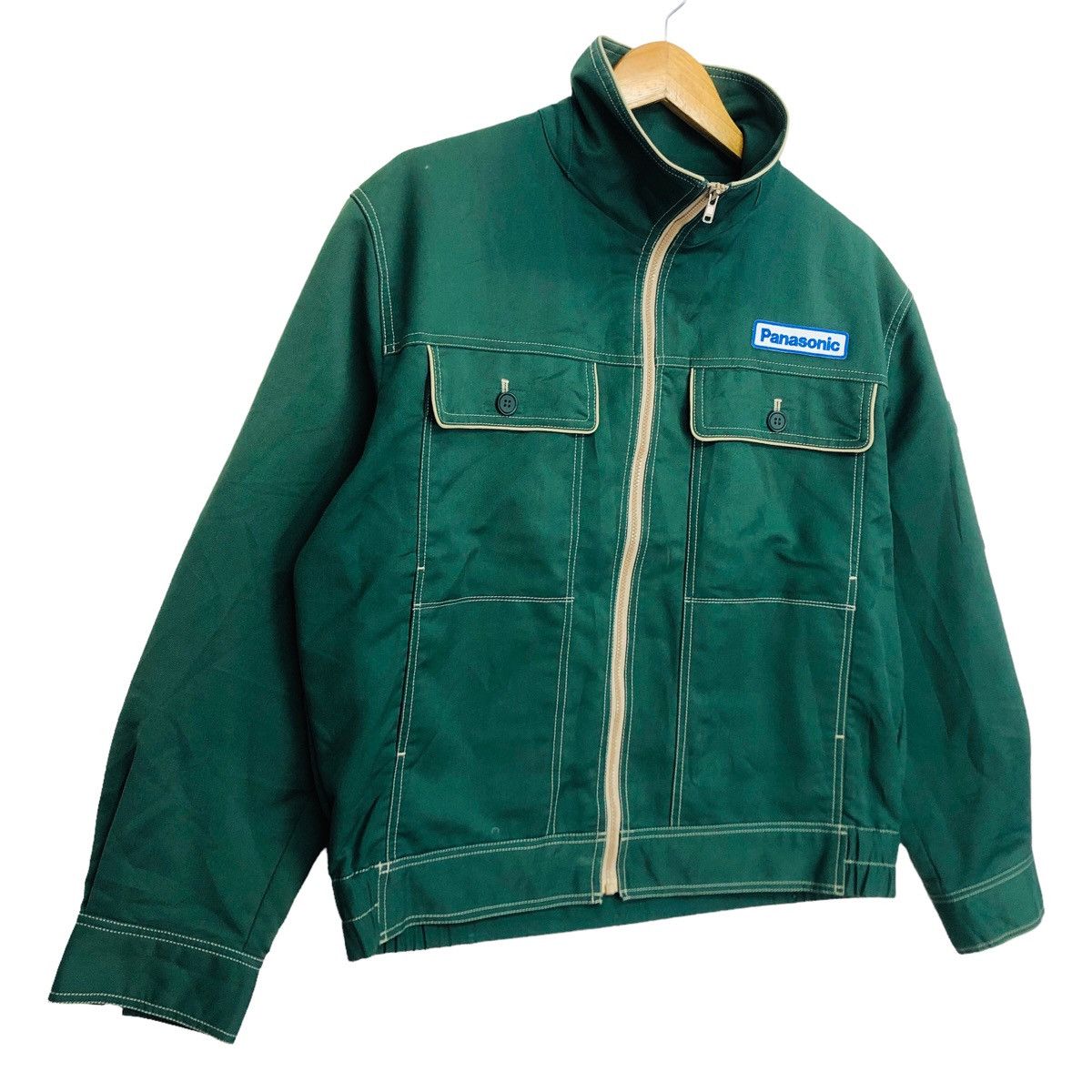 Vintage Vtg PANASONIC Zip Up Jacket Workwear Size US L / EU 52-54 / 3 - 3 Thumbnail