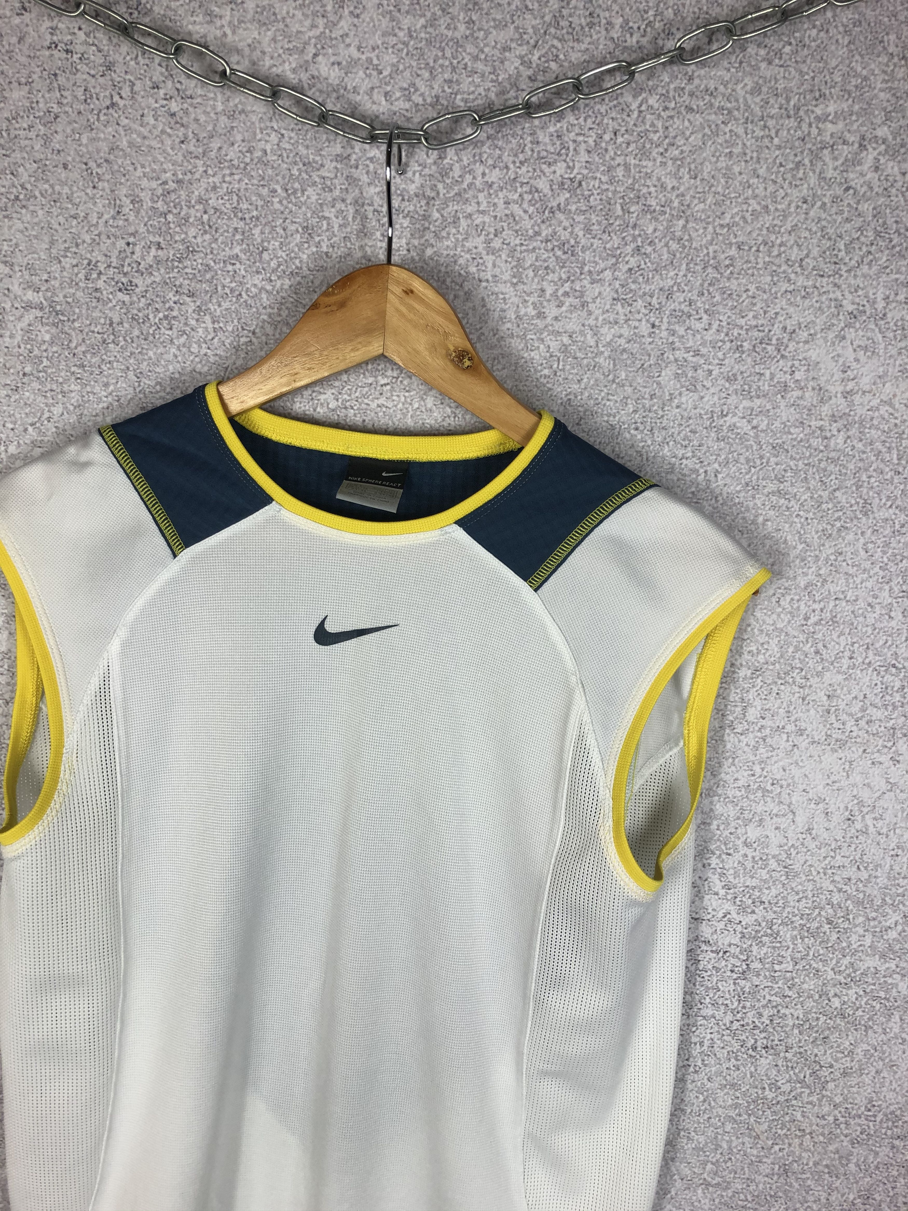 Nike × Vintage Vintage Nike Center Swoosh Challenge Court Tank Top Size US S / EU 44-46 / 1 - 2 Thumbnail
