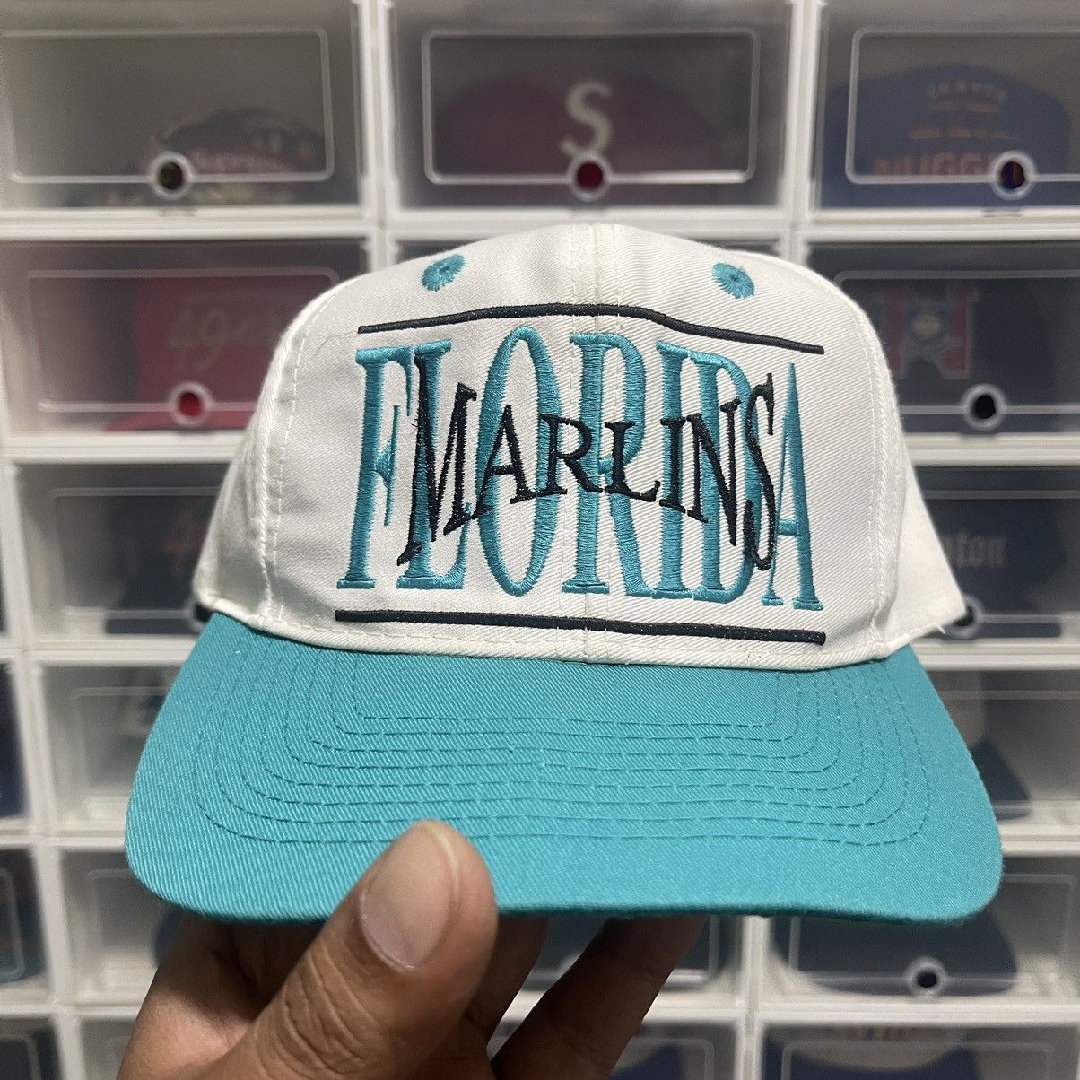 Vintage florida marlins double bar spell out