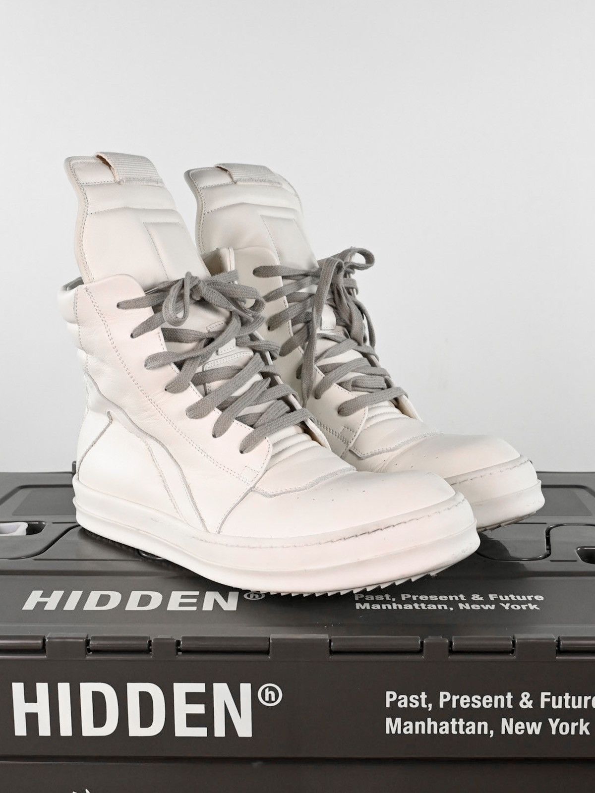 Rick Owens Rick Owens White Geobasket - Size 43 | Grailed