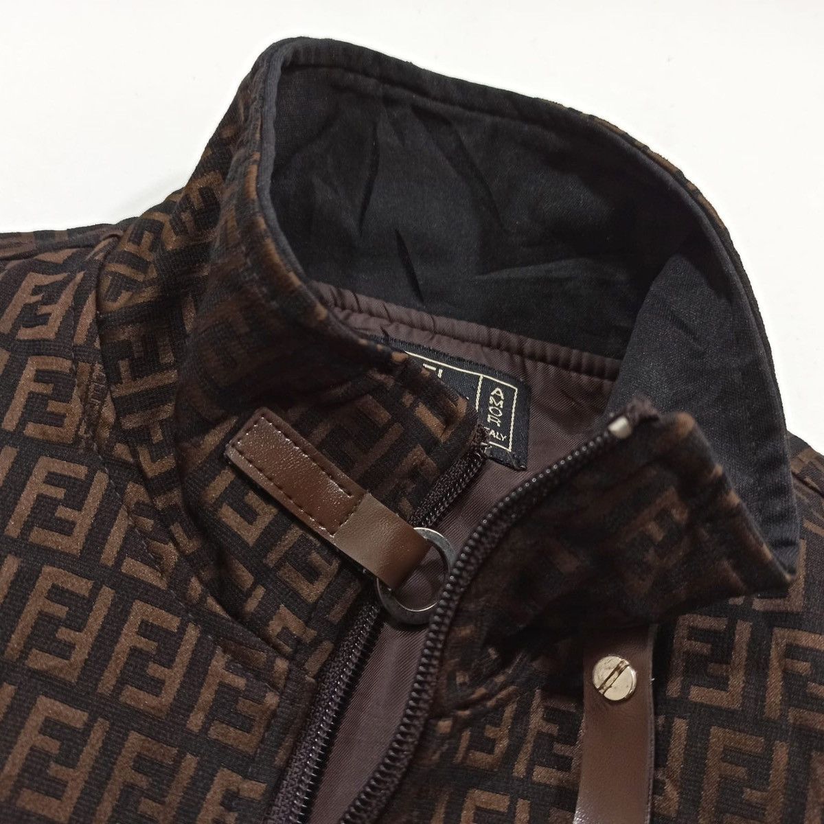 Fendi Vintage Rare Fendi Monogram Sherling Jacket Gor Winter Size US L / EU 52-54 / 3 - 4 Thumbnail