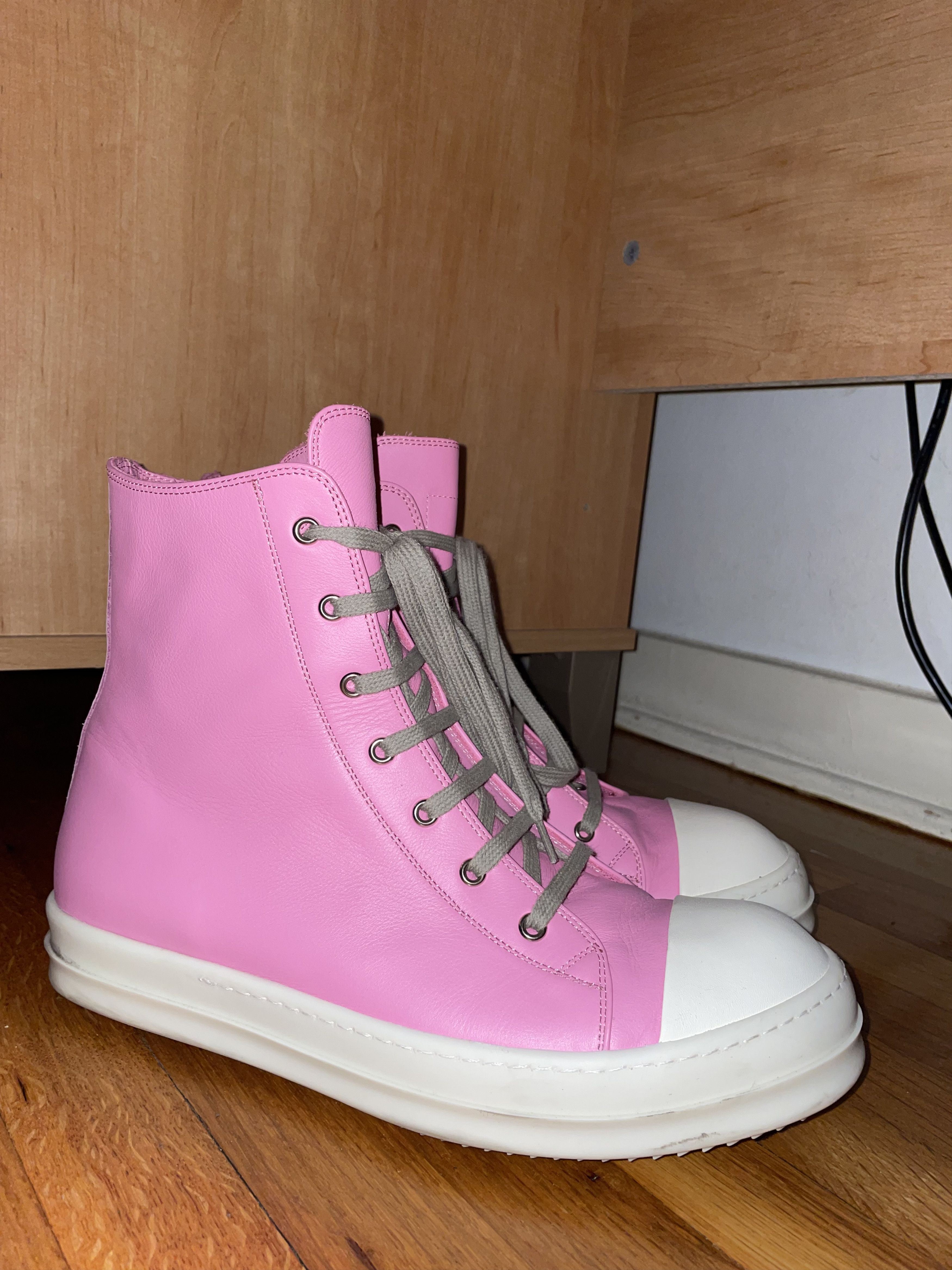 Rick Owens Rick Owens High Top Ramones Pop Pink SS21 Phlegethon ...