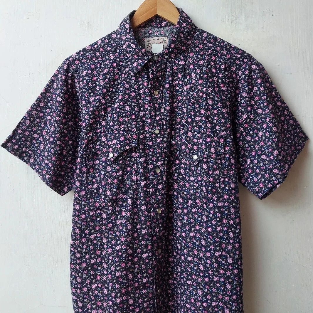 Rockmount Ranch Wear × Vintage Vintage Rockmount Floral Shirt Size US M / EU 48-50 / 2 - 2 Thumbnail