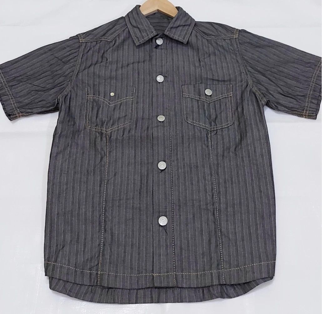 Japanese Brand × Tete Homme × Vintage Tete Homme Work Shirt Size US M / EU 48-50 / 2 - 2 Thumbnail