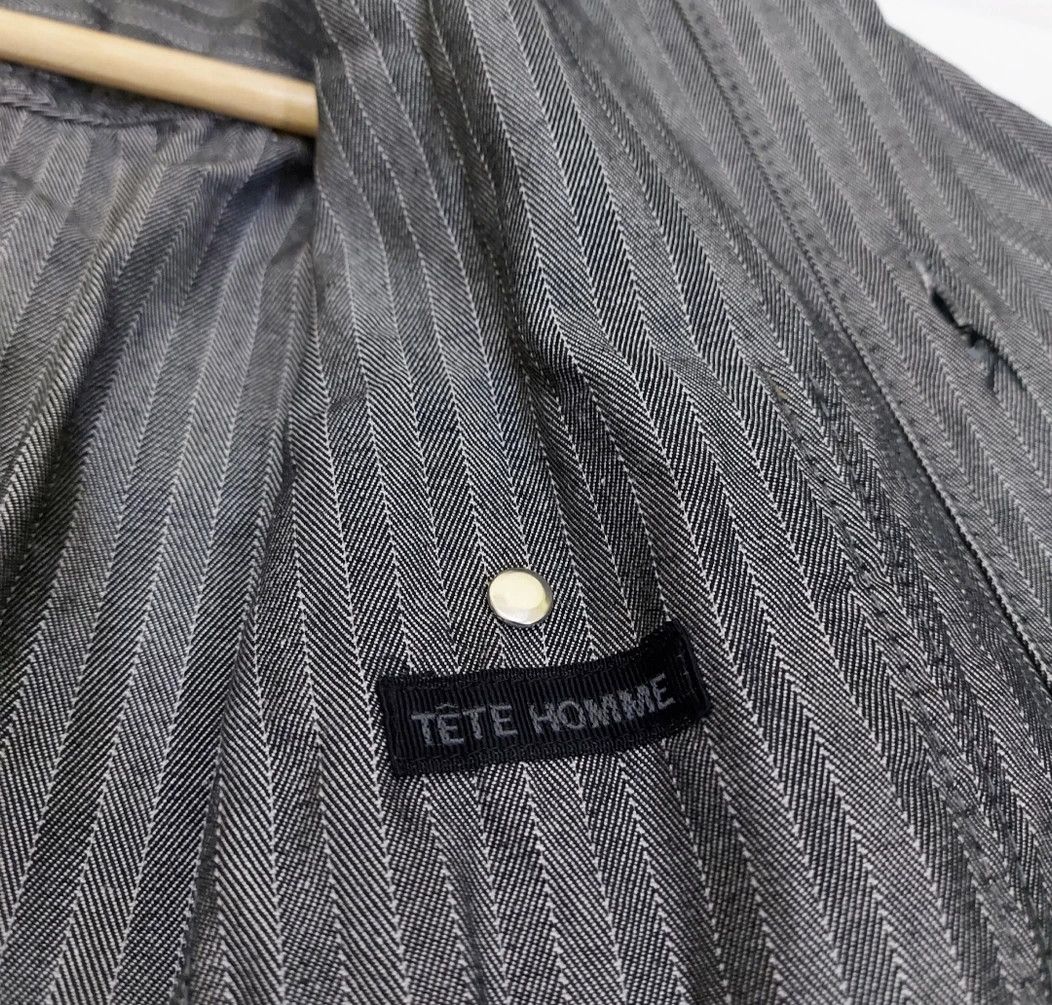 Japanese Brand × Tete Homme × Vintage Tete Homme Work Shirt Size US M / EU 48-50 / 2 - 7 Thumbnail