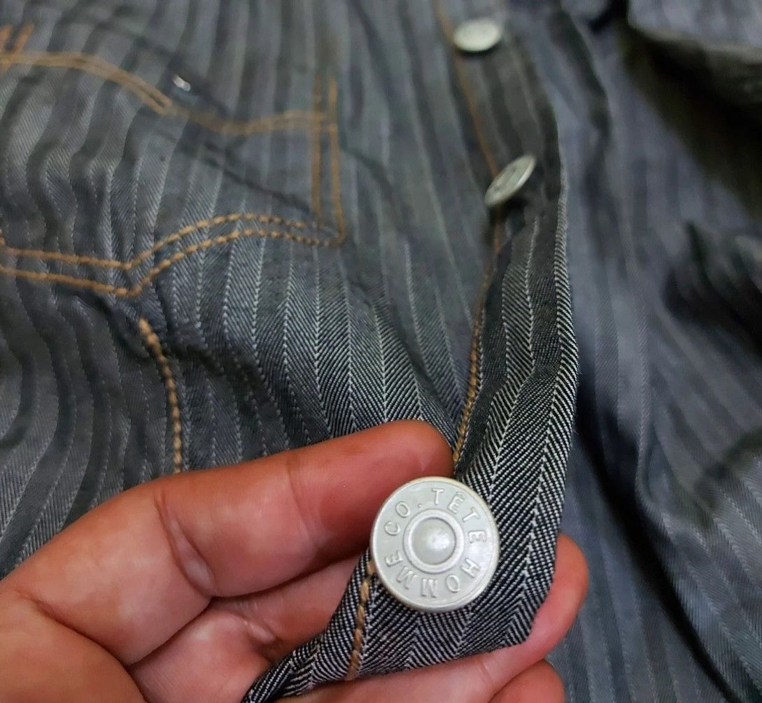 Japanese Brand × Tete Homme × Vintage Tete Homme Work Shirt Size US M / EU 48-50 / 2 - 8 Thumbnail