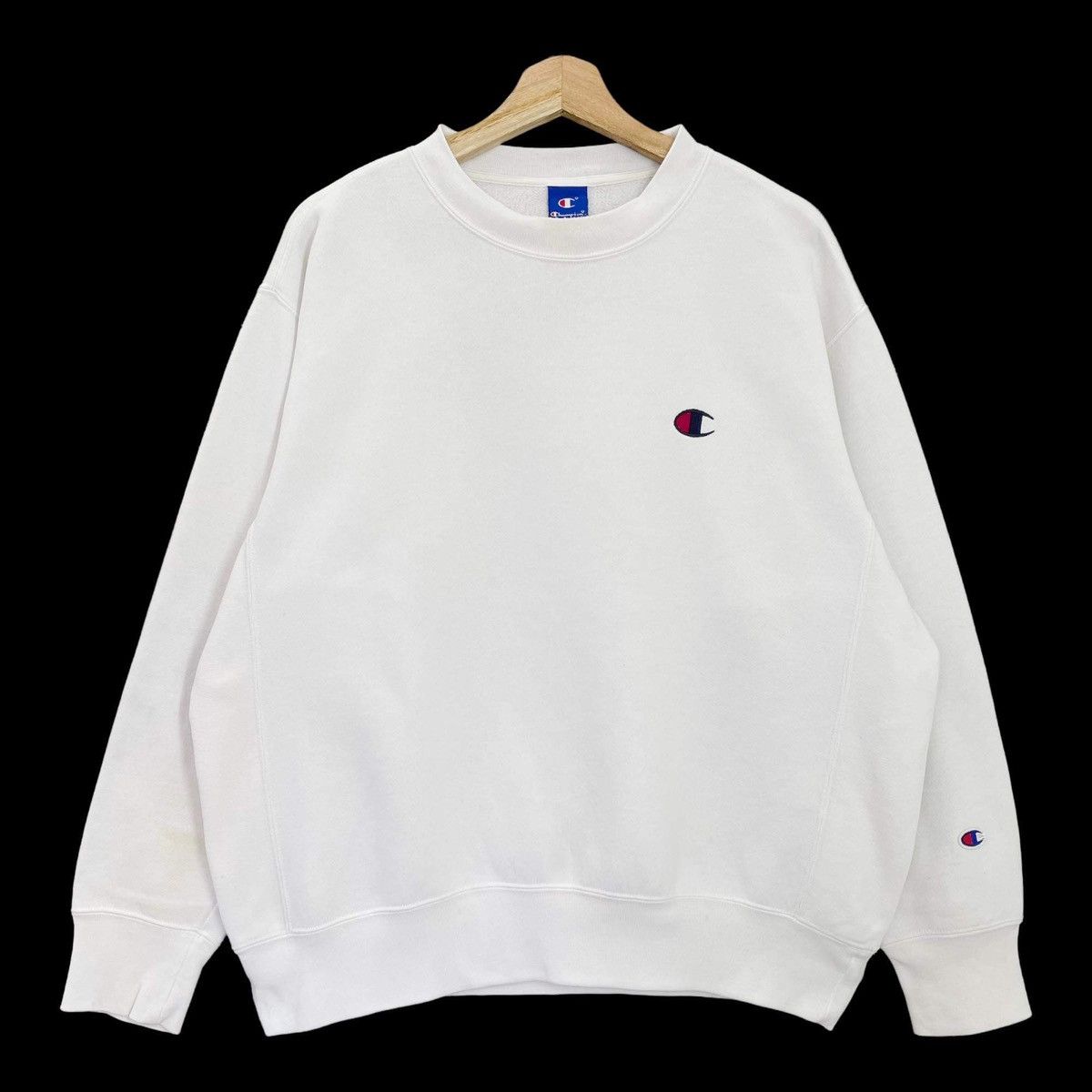 Champion 90s Champion Small Logo Sweatshirt Baggy Size L Size US L / EU 52-54 / 3 - 1 Thumbnail