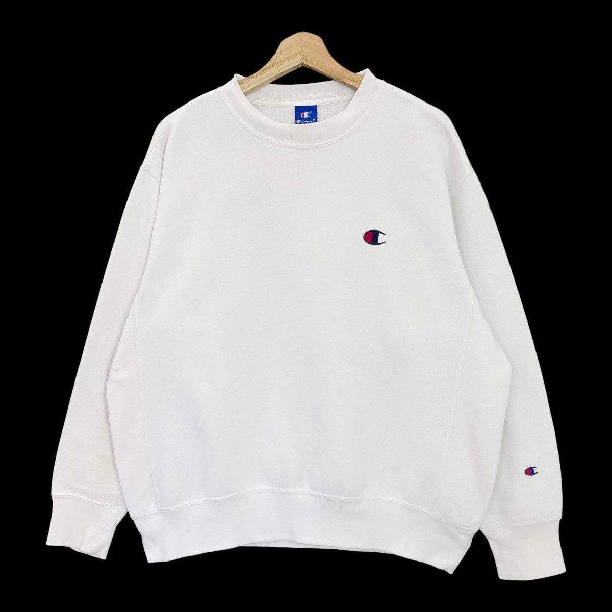 Champion 90s Champion Small Logo Sweatshirt Baggy Size L Size US L / EU 52-54 / 3 - 3 Thumbnail