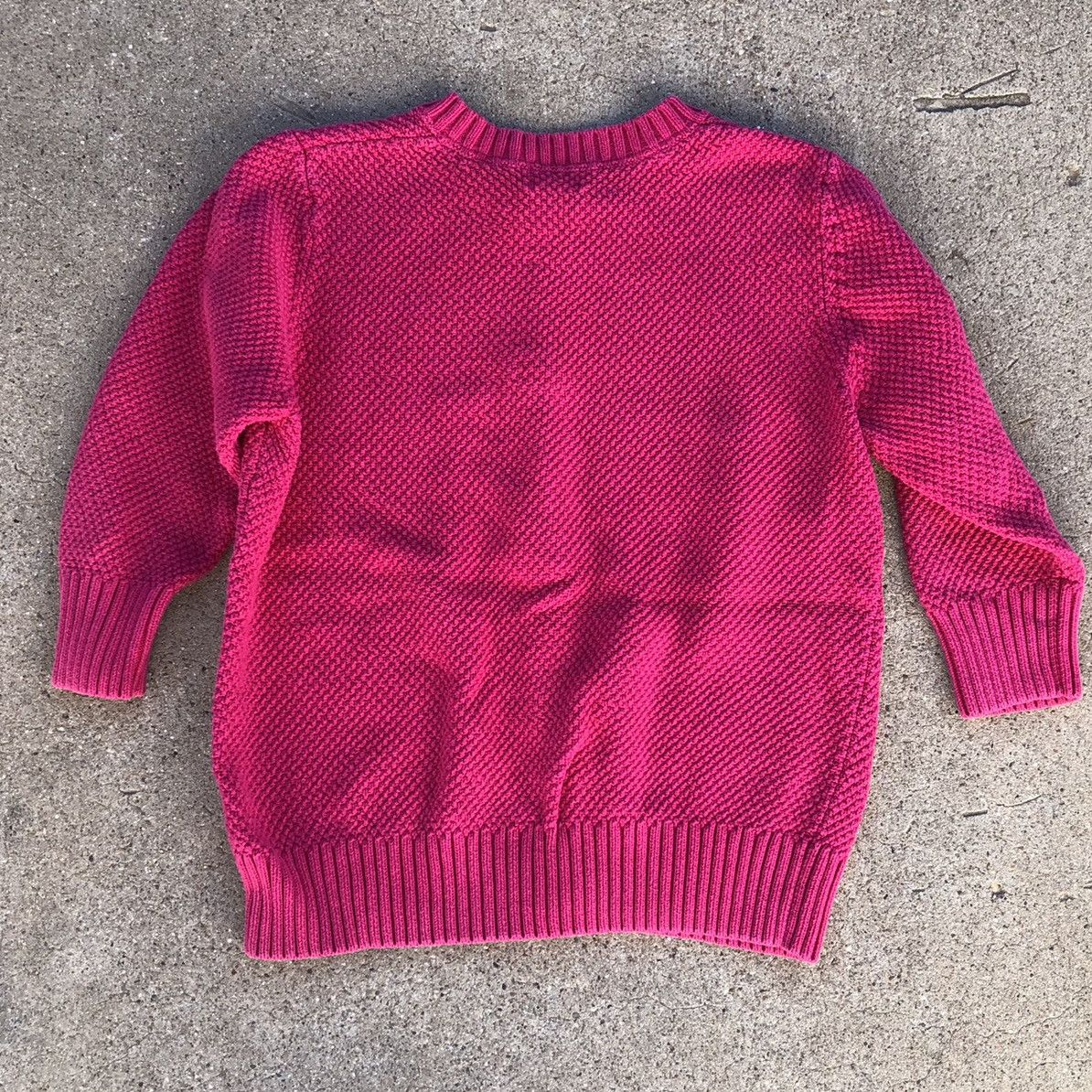 L.L. Bean LL Bean Pink Big Button Chunky Womens Knit Cardigan sz L Size L / US 10 / IT 46 - 2 Preview
