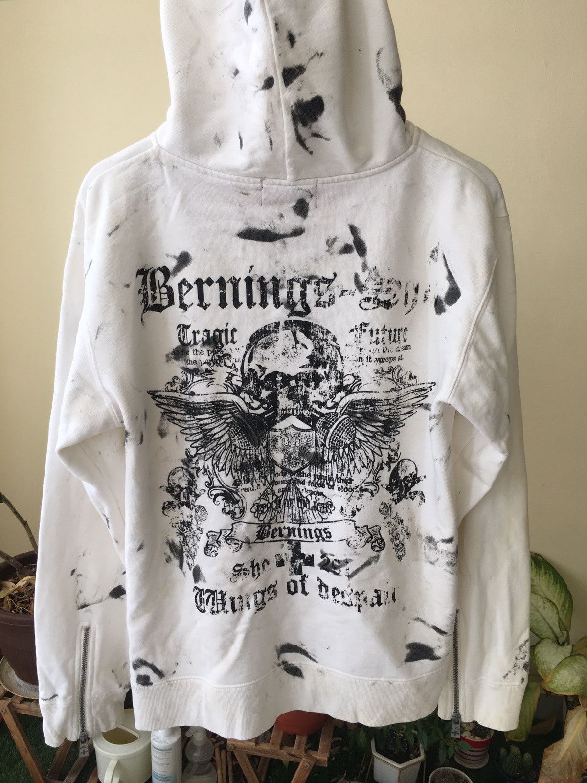 Japanese Brand × Seditionaries Rare ! Bernings Sho Punk Zipper Hoodie Size US M / EU 48-50 / 2 - 3 Thumbnail