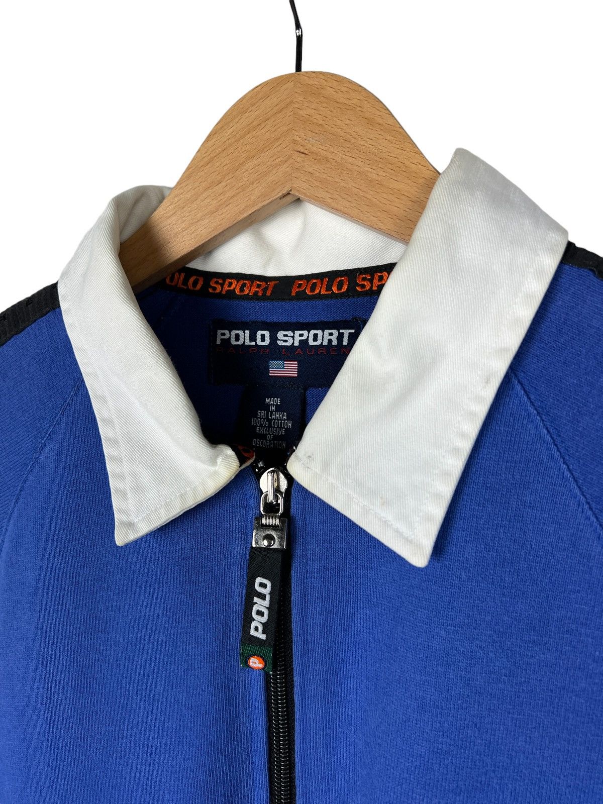 Polo Ralph Lauren Vintage Polo Sport Big Logo Zipper Polo Shirt Size US XL / EU 56 / 4 - 6 Thumbnail