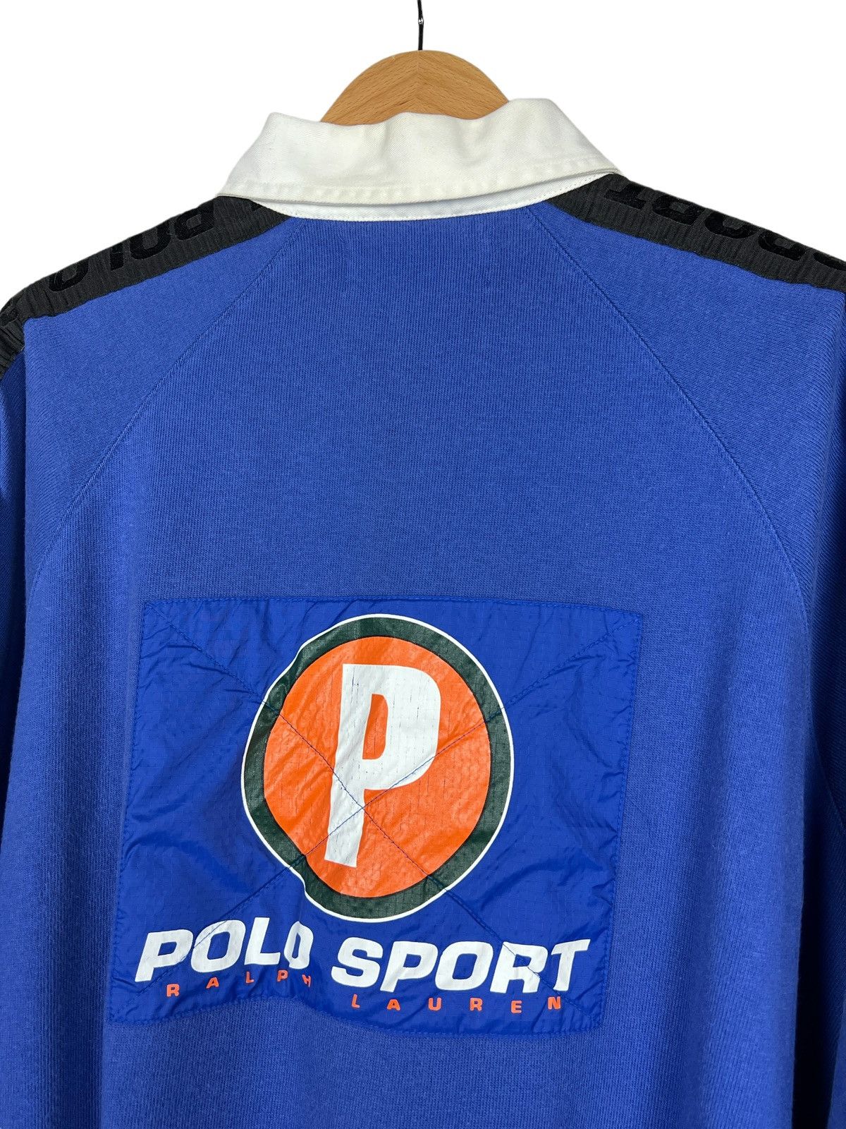 Polo Ralph Lauren Vintage Polo Sport Big Logo Zipper Polo Shirt Size US XL / EU 56 / 4 - 7 Thumbnail