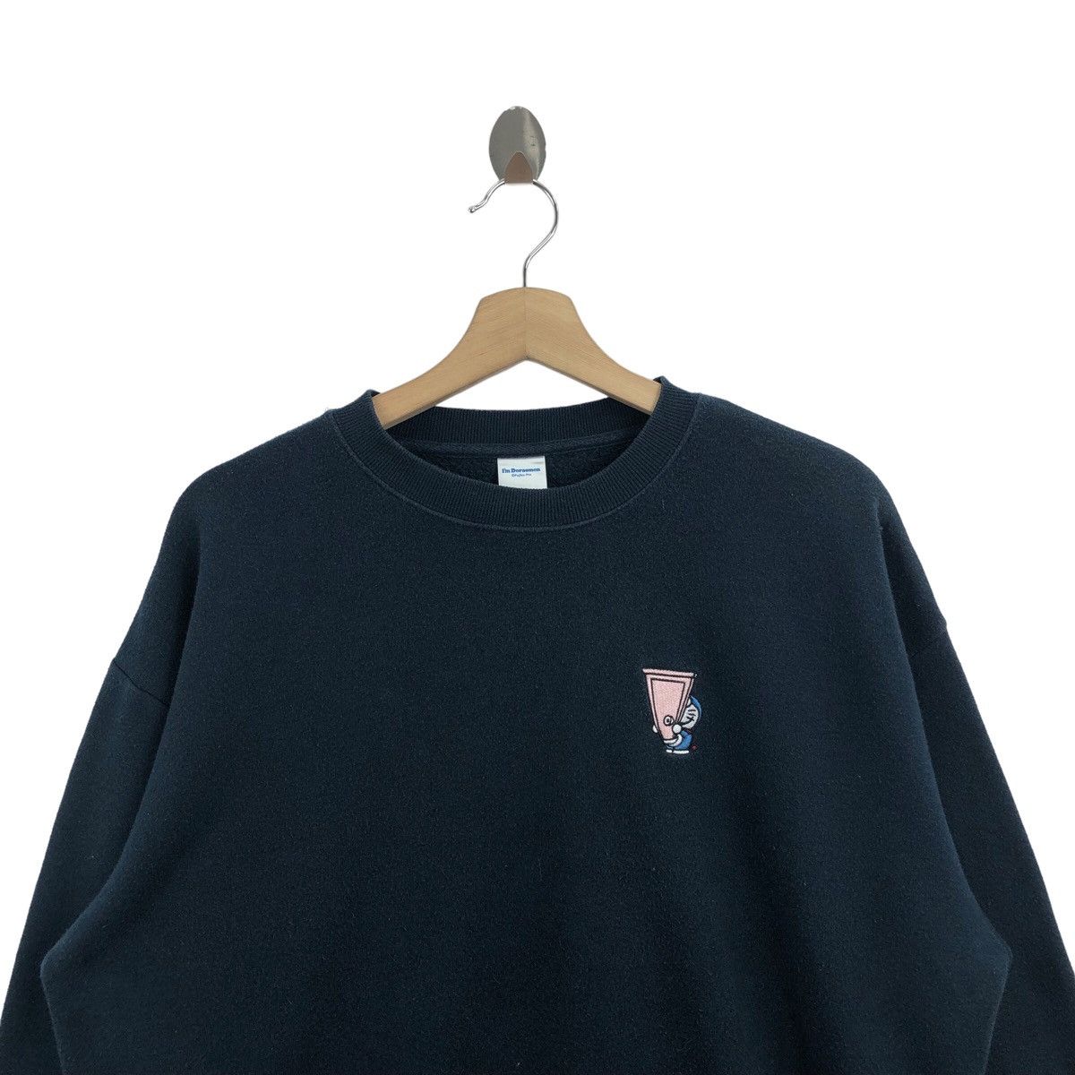 Anime × Cartoon Network × Vintage Pick!! Vtg DORAEMON Small Logo Embroidery Sweatshirt Size US M / EU 48-50 / 2 - 6 Thumbnail