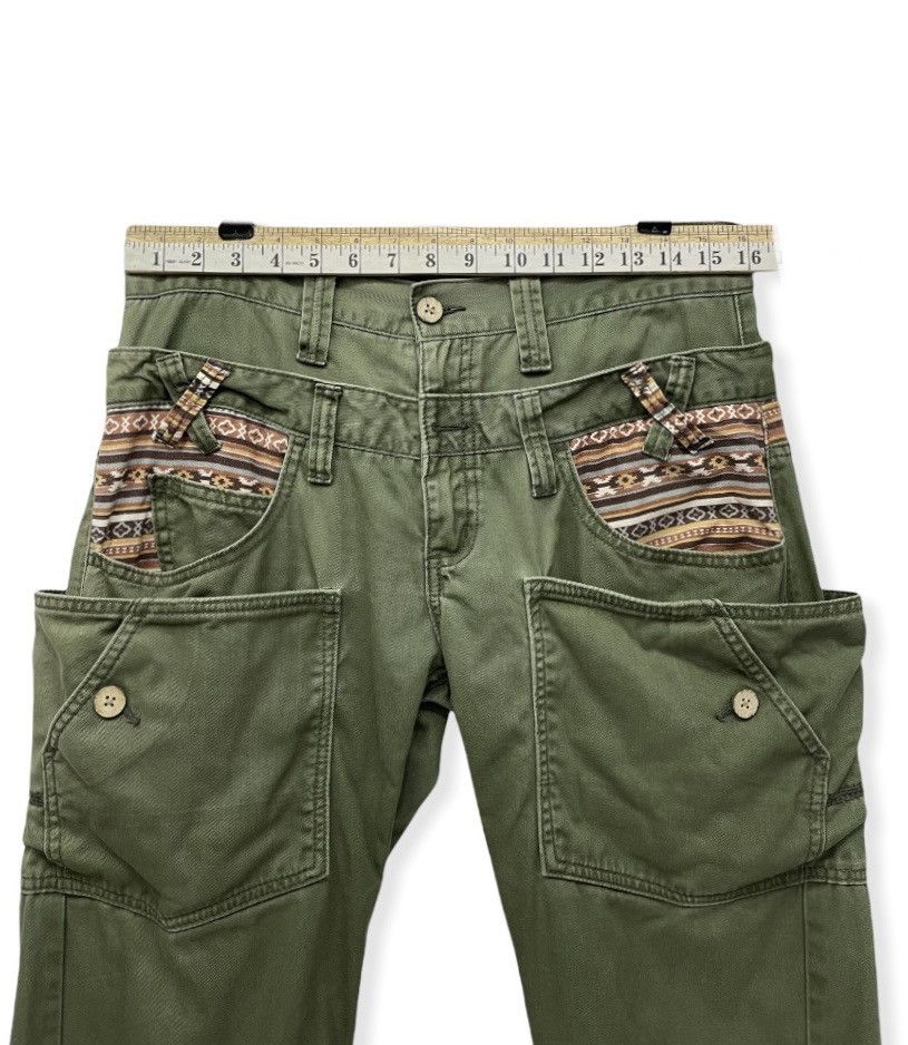 Japanese Brand DOPE🔥DOMINATE Double Waist Designer Handcrafted Japan Pants Size US 31 - 8 Thumbnail