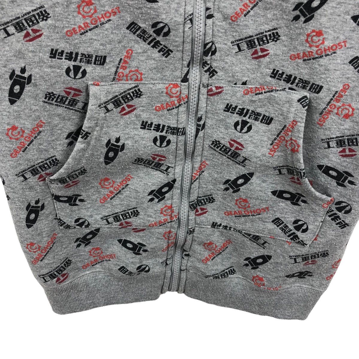 Anime × Vintage Pick!! Vtg ANIMA Fullprint Hoodie Sweater Size US M / EU 48-50 / 2 - 9 Thumbnail