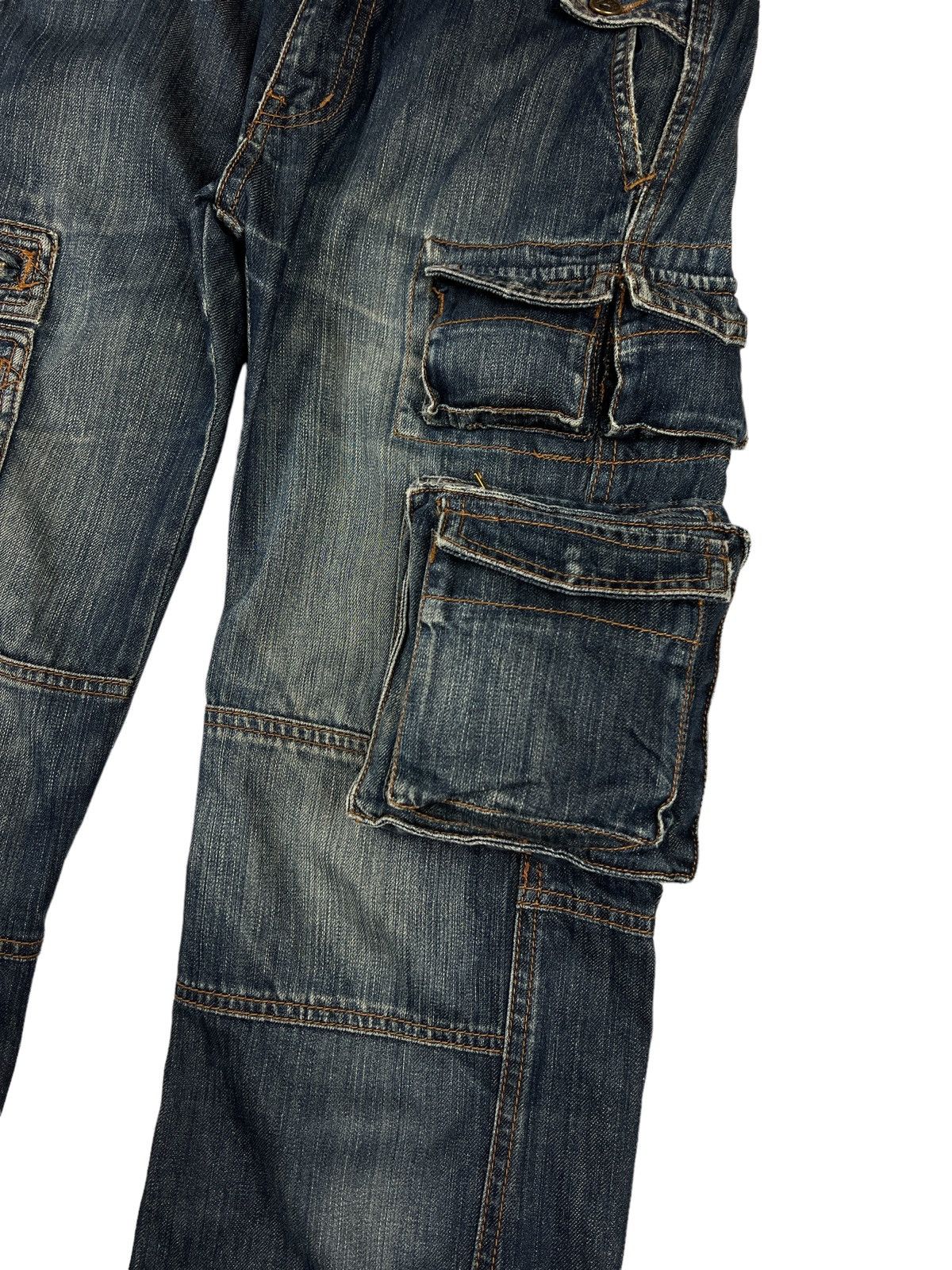 Japanese Brand ABX 🇯🇵 Multipocket Tactical Denim Cargo Pants Size US 34 / EU 50 - 8 Thumbnail