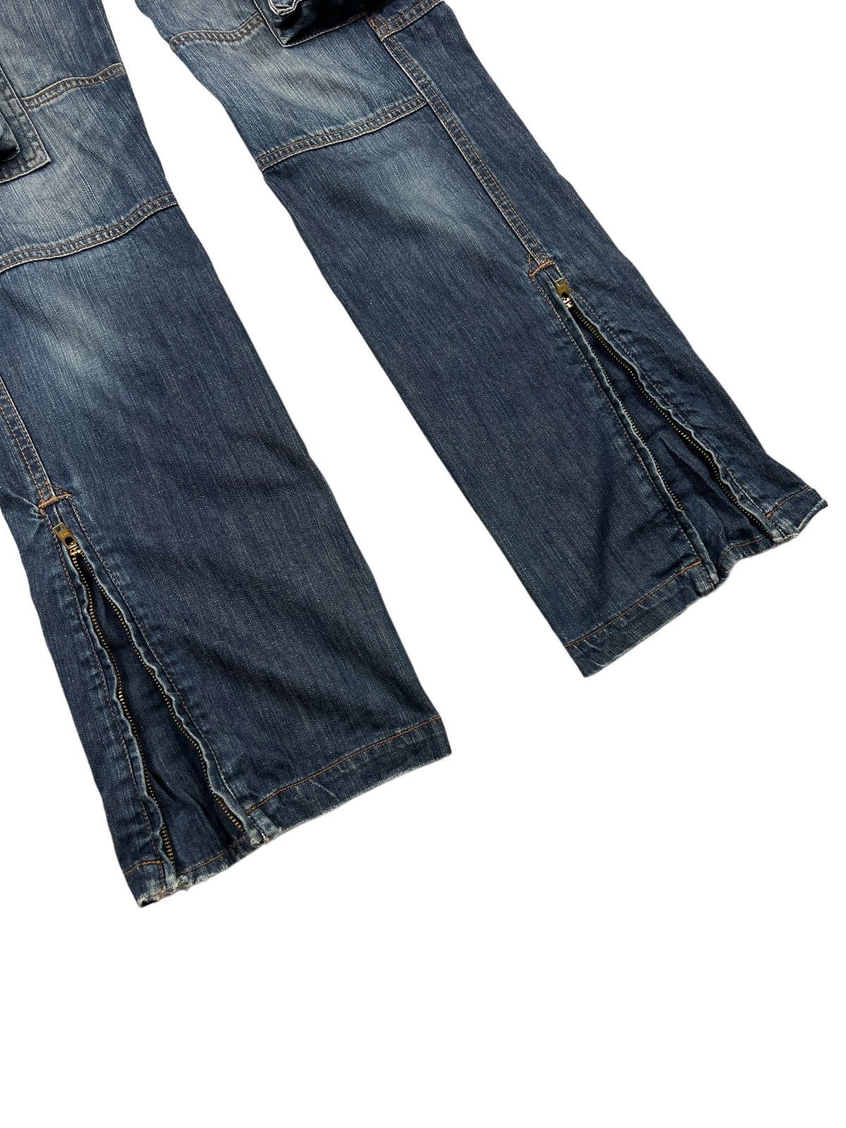 Japanese Brand ABX 🇯🇵 Multipocket Tactical Denim Cargo Pants Size US 34 / EU 50 - 3 Thumbnail