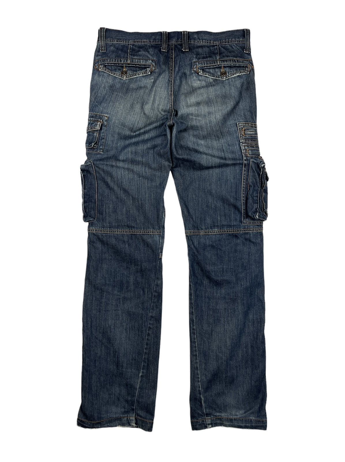 Japanese Brand ABX 🇯🇵 Multipocket Tactical Denim Cargo Pants Size US 34 / EU 50 - 2 Thumbnail