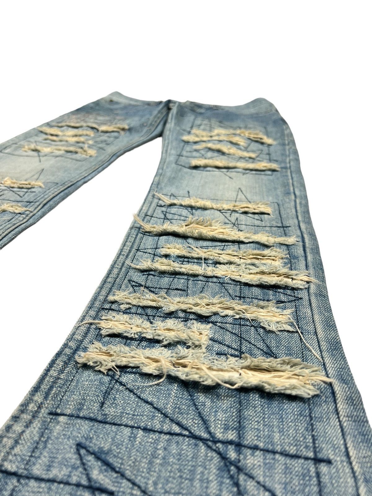 Hysteric Glamour Vintage Hysteric Glamour Distressed Flared Denim Size 32" / US 10 / IT 46 - 6 Thumbnail