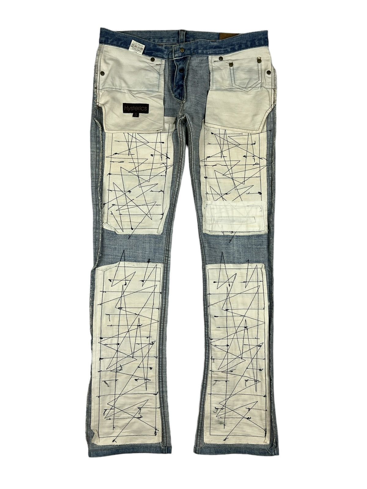 Hysteric Glamour Vintage Hysteric Glamour Distressed Flared Denim Size 32" / US 10 / IT 46 - 10 Thumbnail