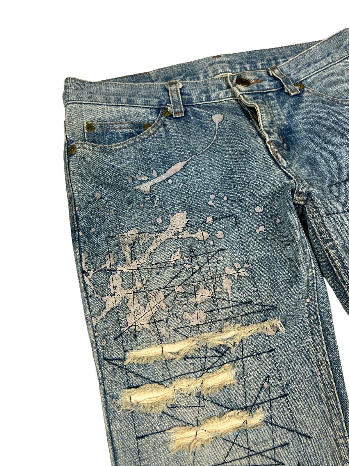 Hysteric Glamour Vintage Hysteric Glamour Distressed Flared Denim Size 32" / US 10 / IT 46 - 7 Thumbnail