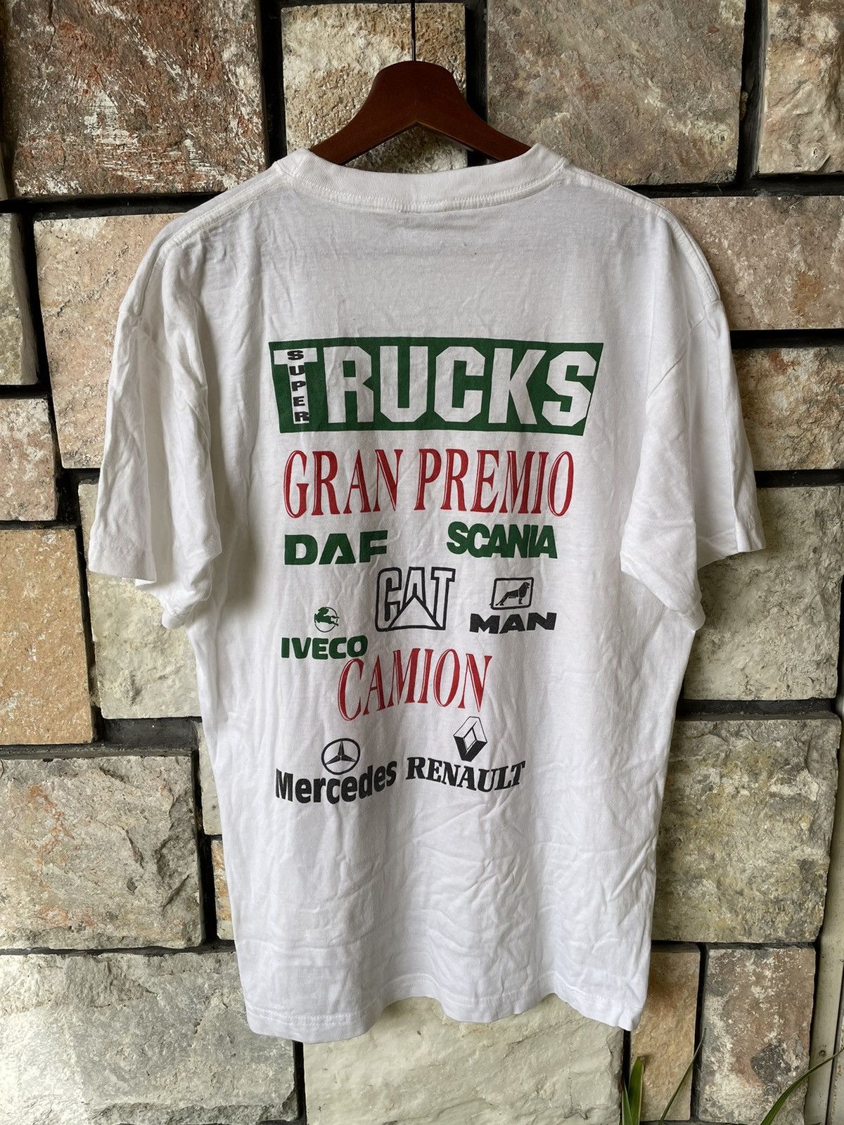 Caterpillar Vintage Gran Premio Camion Espana European Truck Racing Tee Size US L / EU 52-54 / 3 - 2 Thumbnail