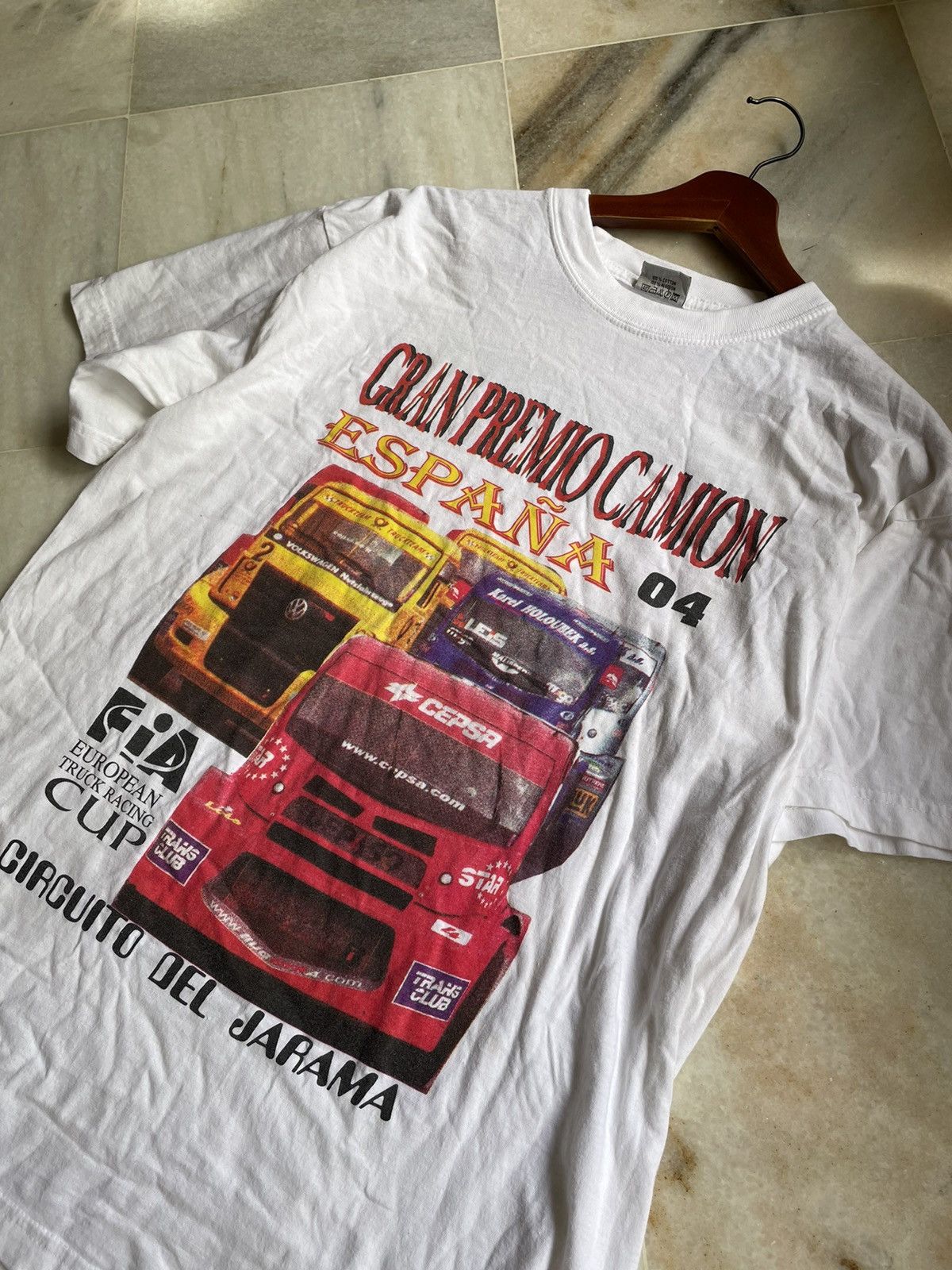 Caterpillar Vintage Gran Premio Camion Espana European Truck Racing Tee Size US L / EU 52-54 / 3 - 12 Thumbnail