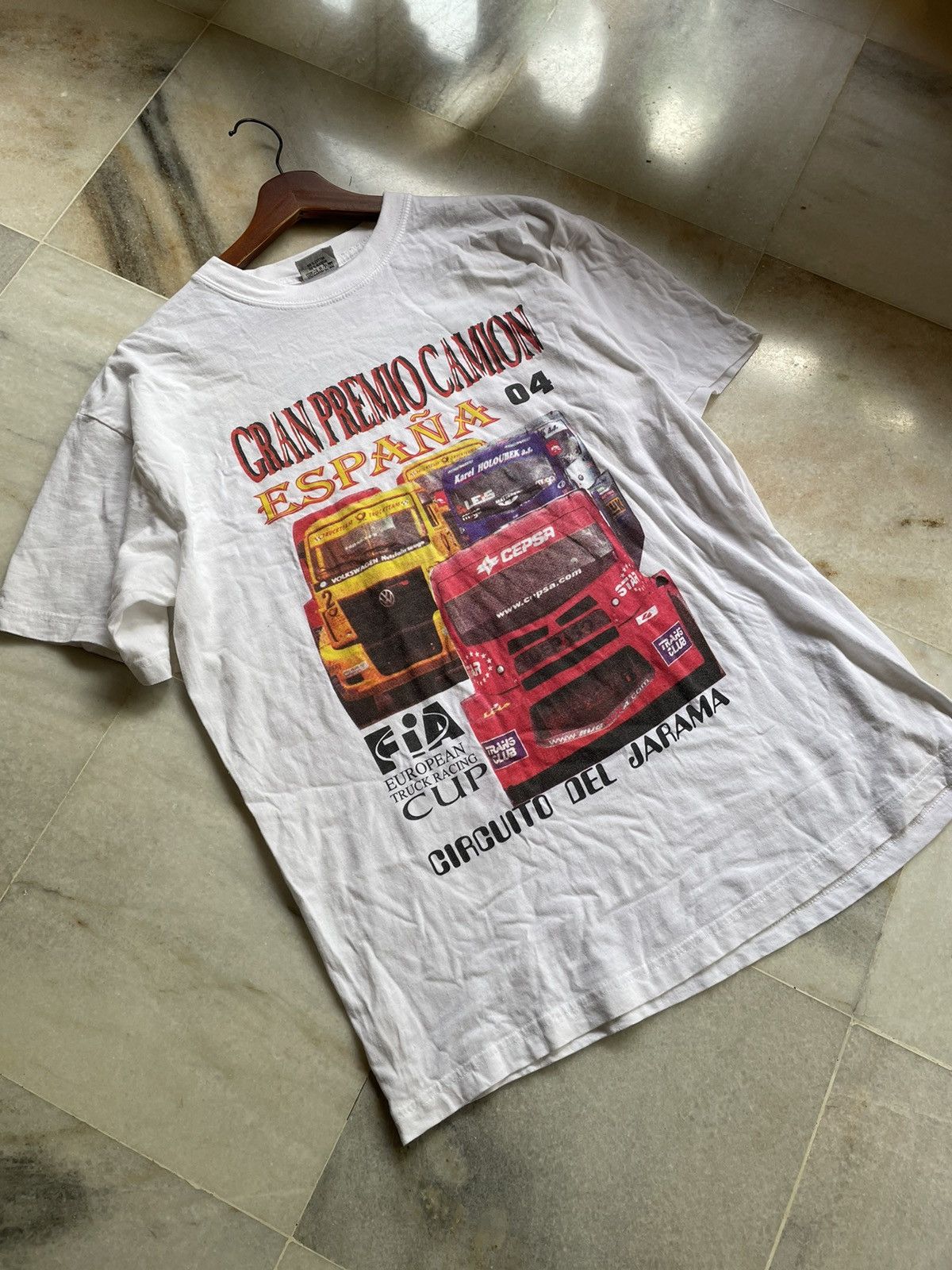 Caterpillar Vintage Gran Premio Camion Espana European Truck Racing Tee Size US L / EU 52-54 / 3 - 9 Thumbnail