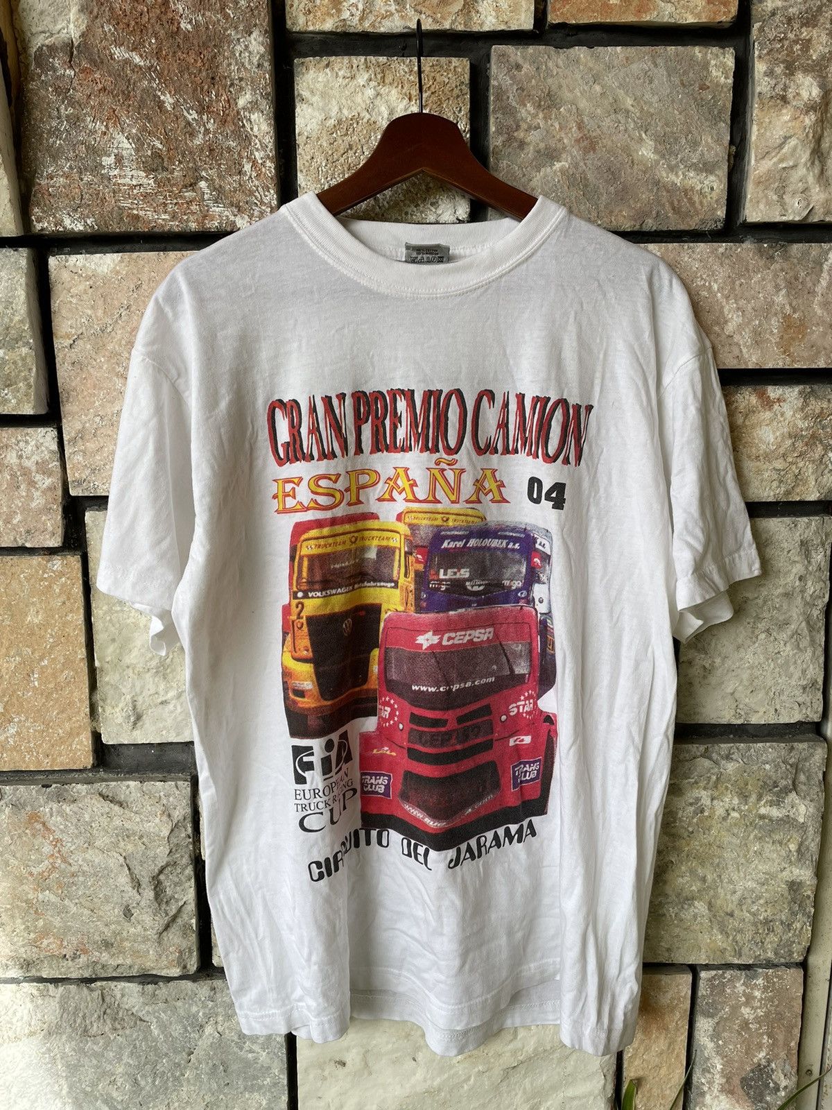 Caterpillar Vintage Gran Premio Camion Espana European Truck Racing Tee Size US L / EU 52-54 / 3 - 1 Thumbnail