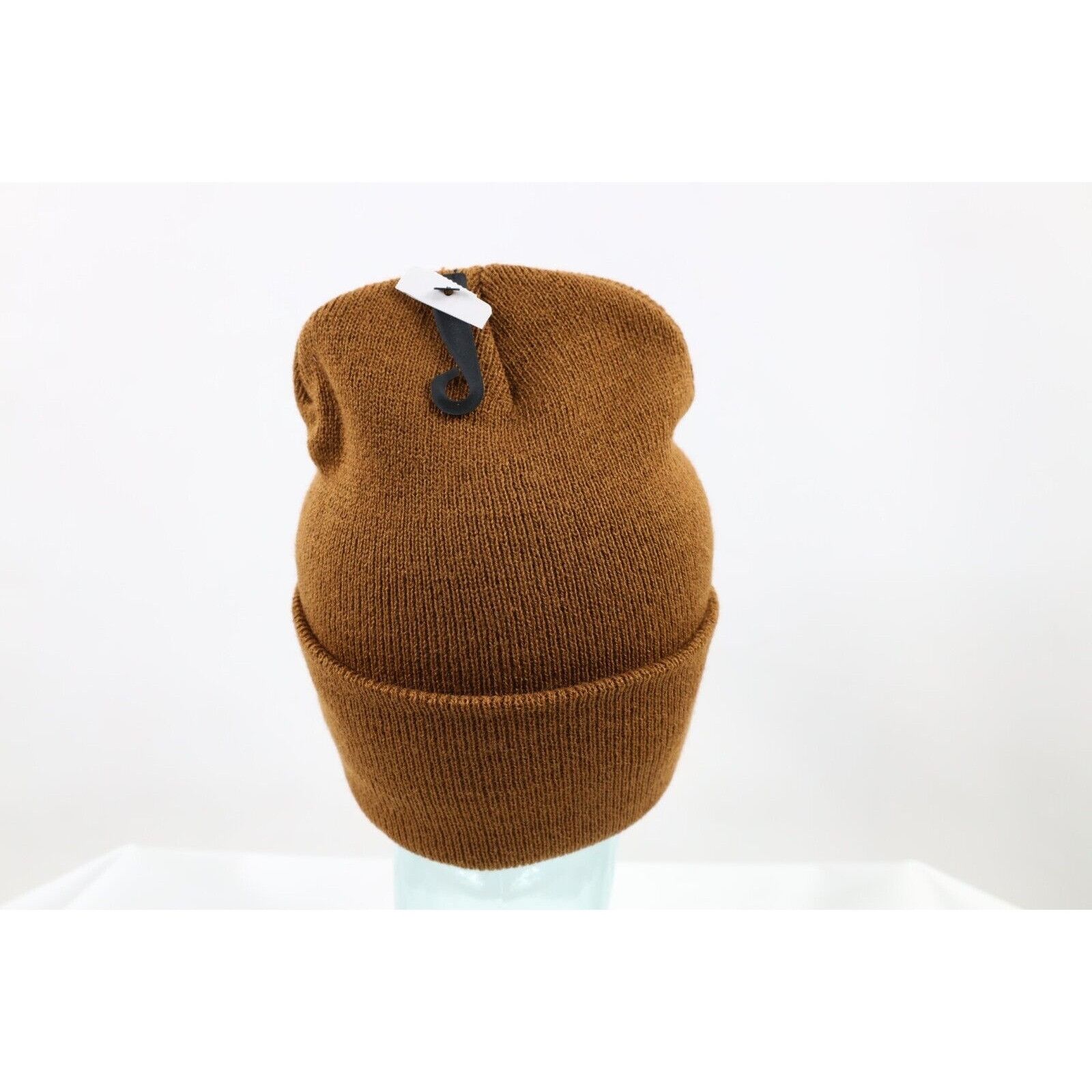 Carhartt New Carhartt Spell Out Box Logo Knit Winter Beanie Hat Brown Size ONE SIZE - 4 Thumbnail