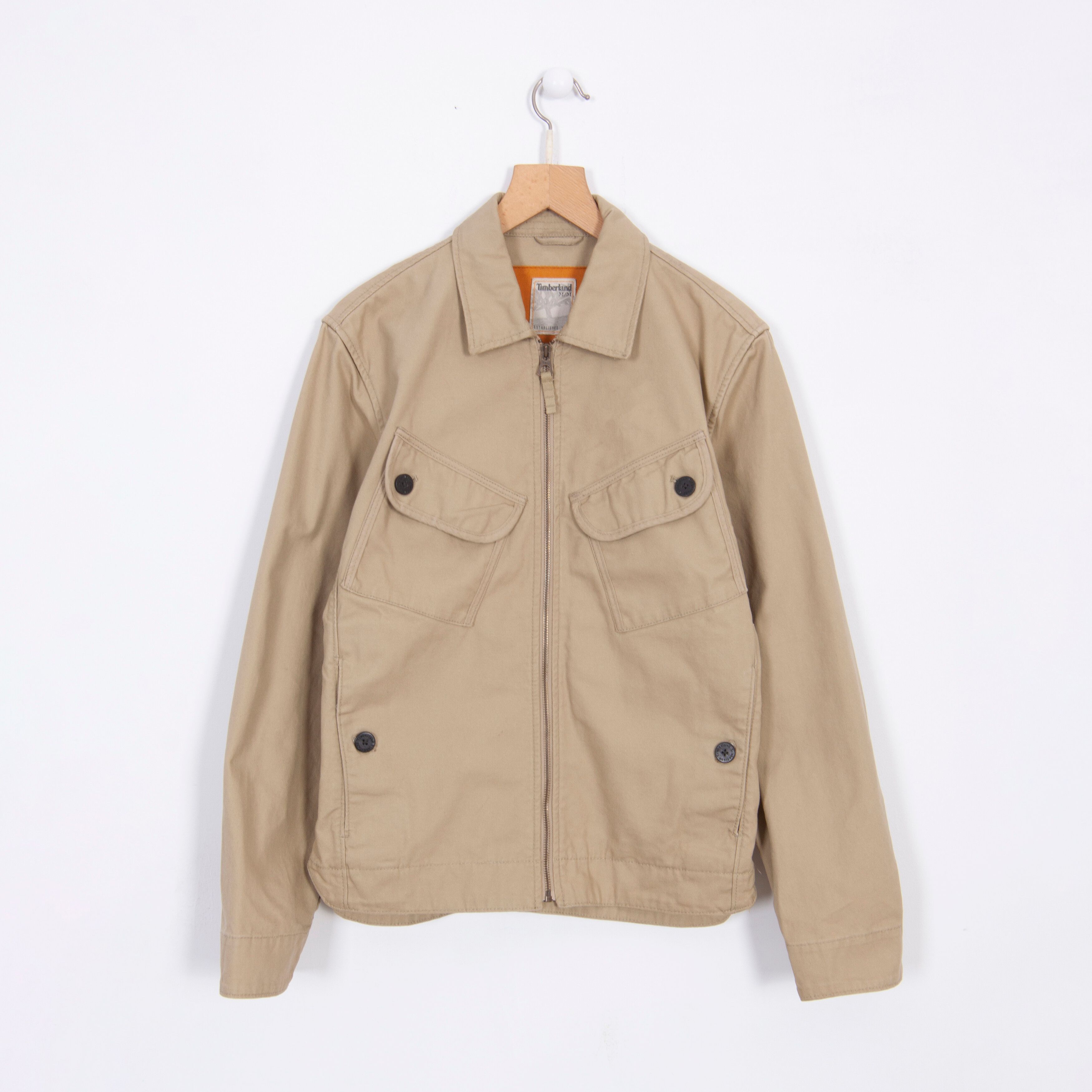 Timberland Timberland Cotton Beige Military Jacket Bomber Style Size US M / EU 48-50 / 2 - 1 Preview