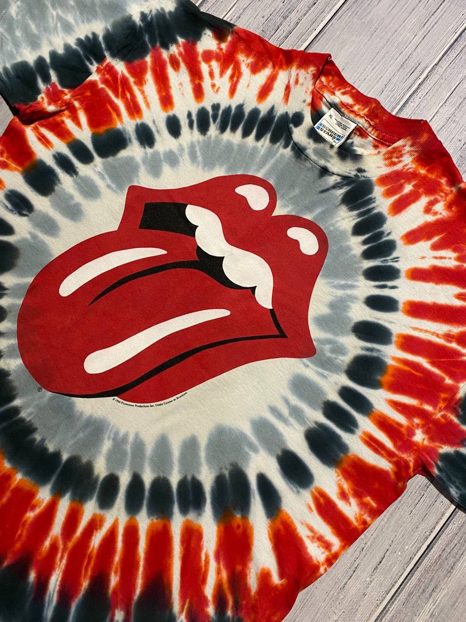 Band Tees Vintage The Rolling Stones T-Shirt 1994 Tie Dye Rock Band Size US XL / EU 56 / 4 - 8 Thumbnail